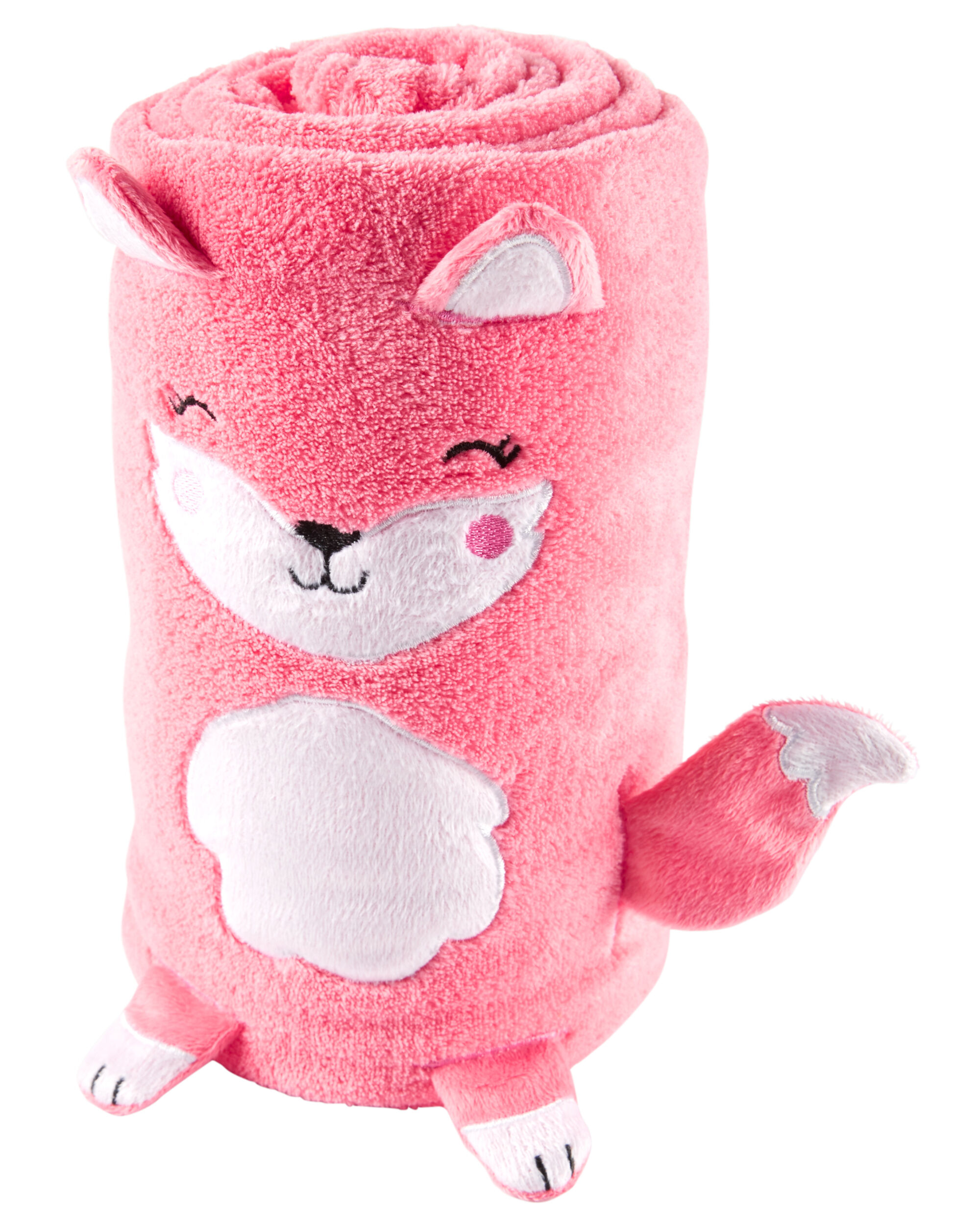 carters pink fox stuffed animal