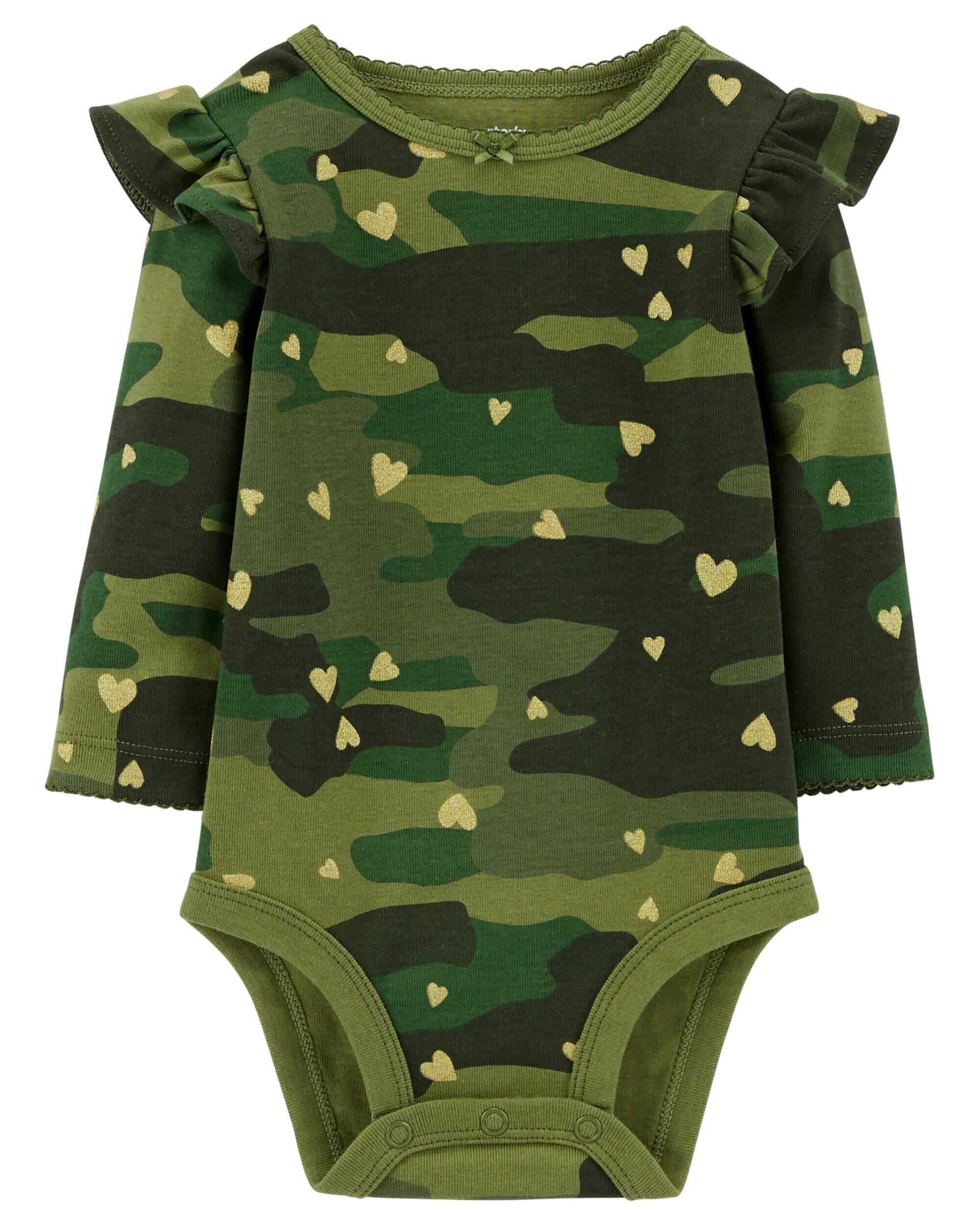 camo onesie baby girl