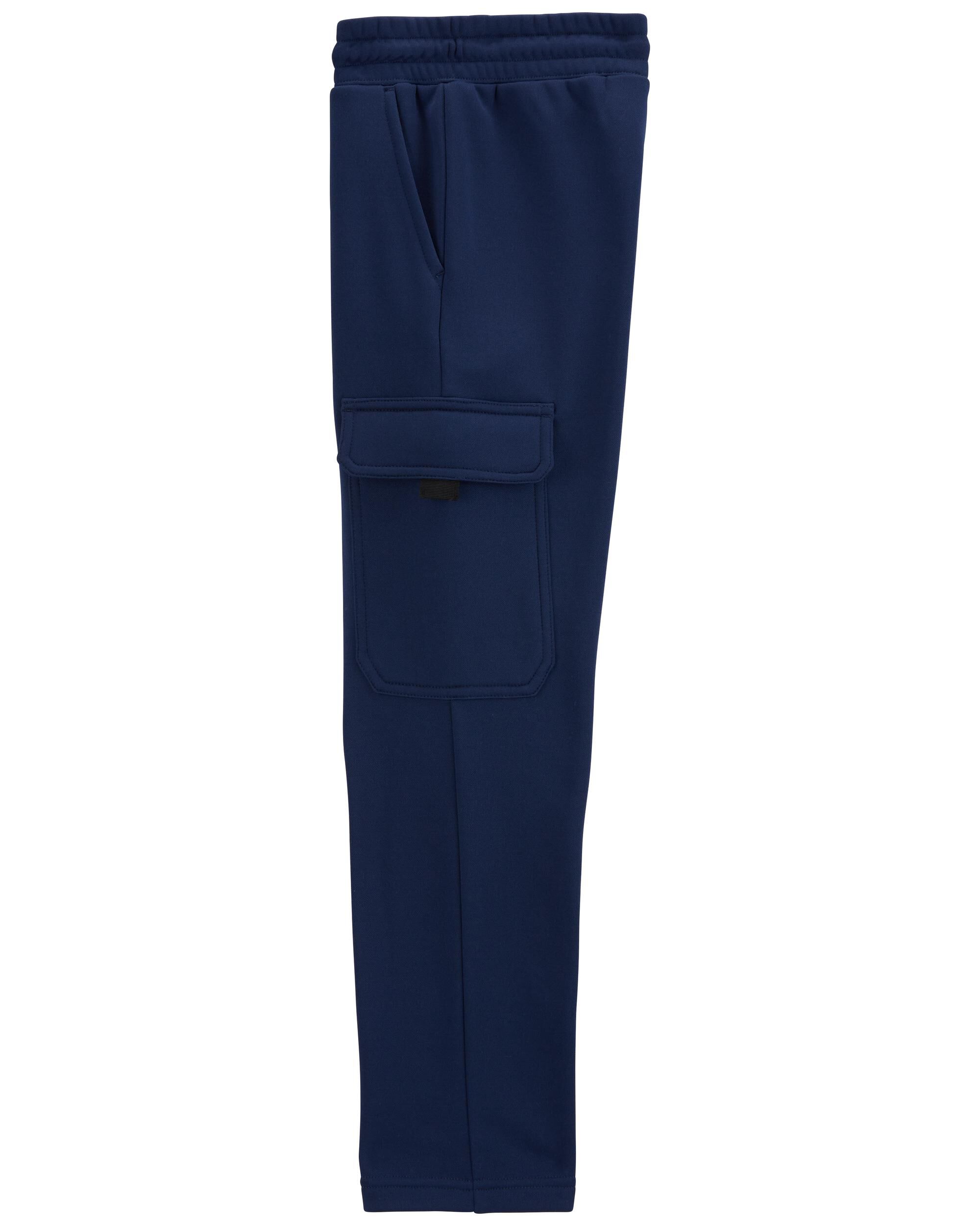 Kid Solid Fleece Pants - Navy