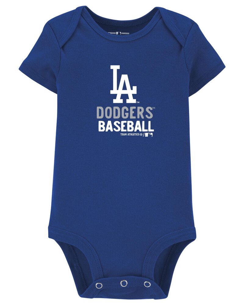 Dodgers Personalized Newborn Royal Blue Onesie