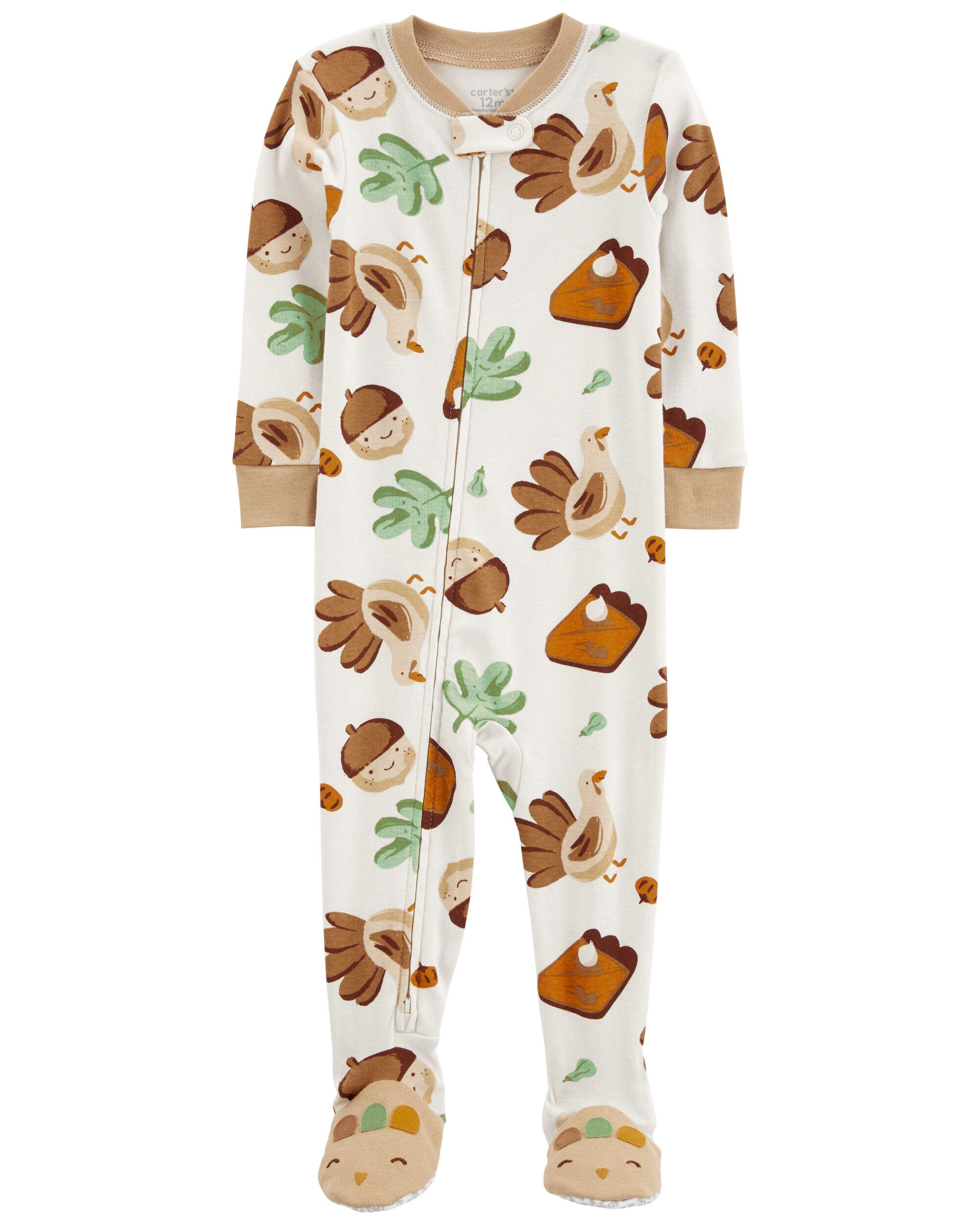 Toddler 3-Pack Holiday 100% Snug Fit Cotton Footie Pajamas