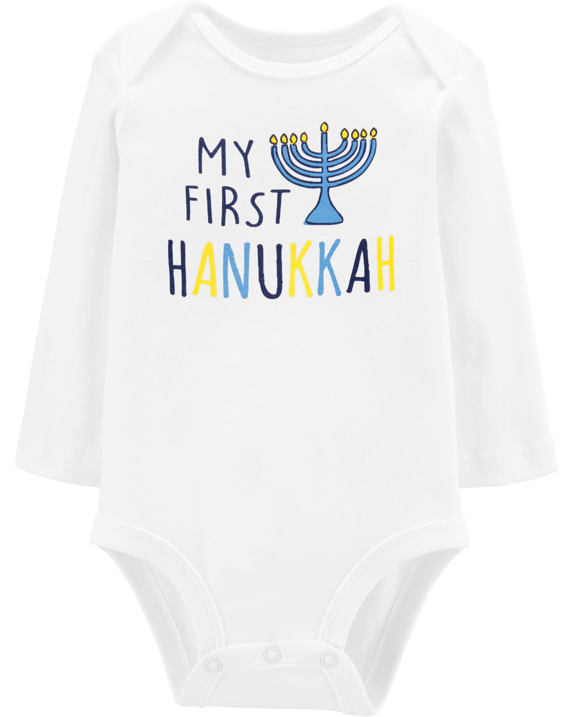 baby's first hanukkah outfit