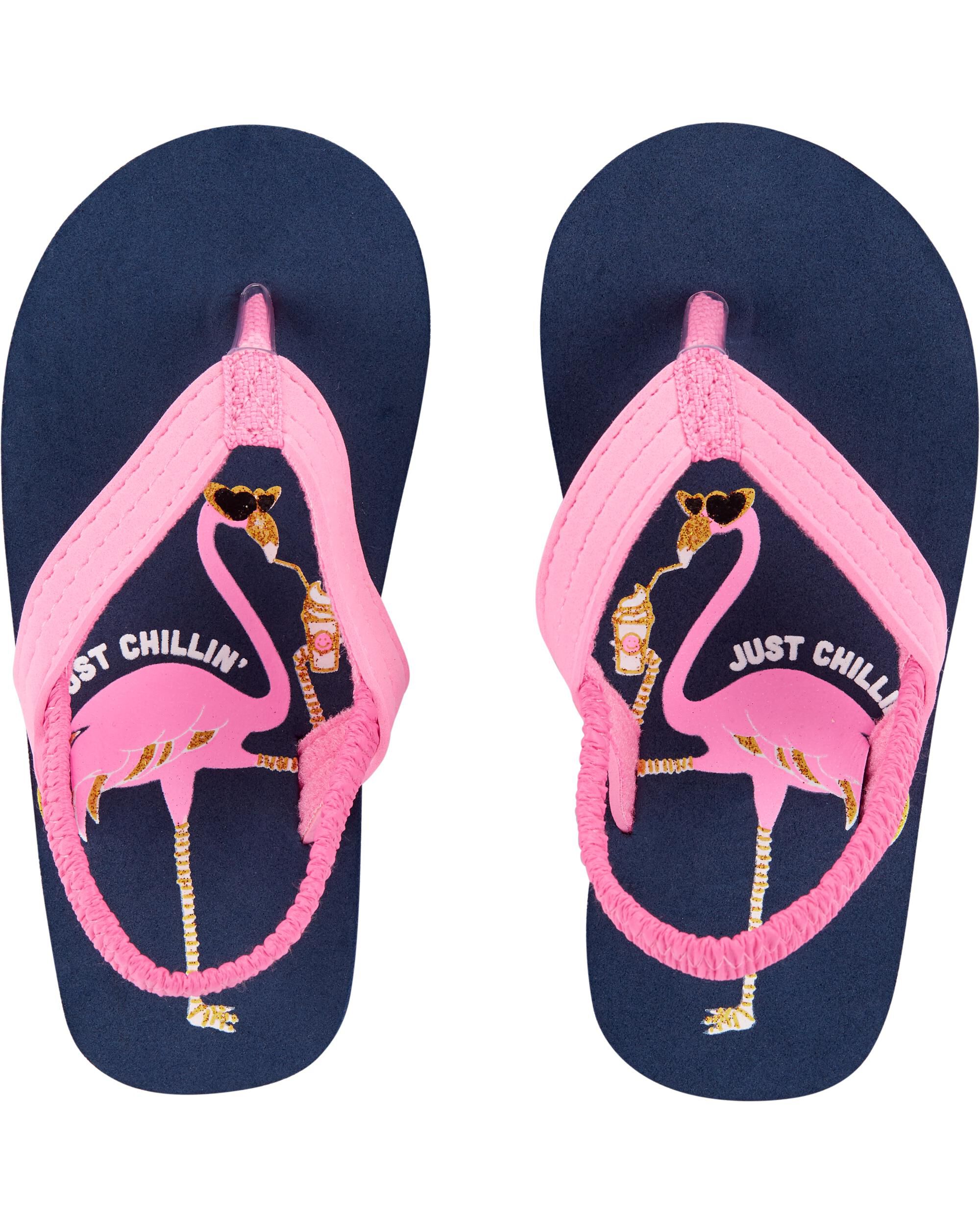 carters toddler girl flip flops