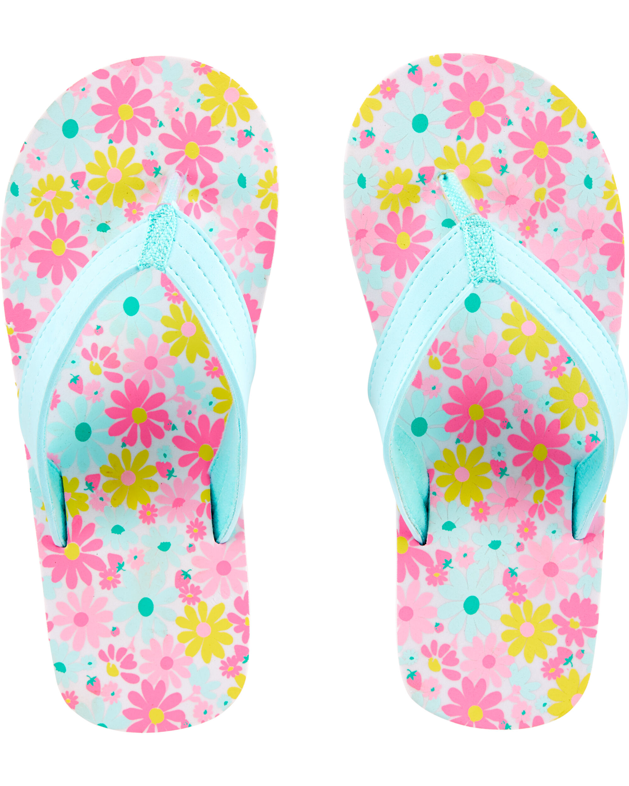 carters toddler girl flip flops