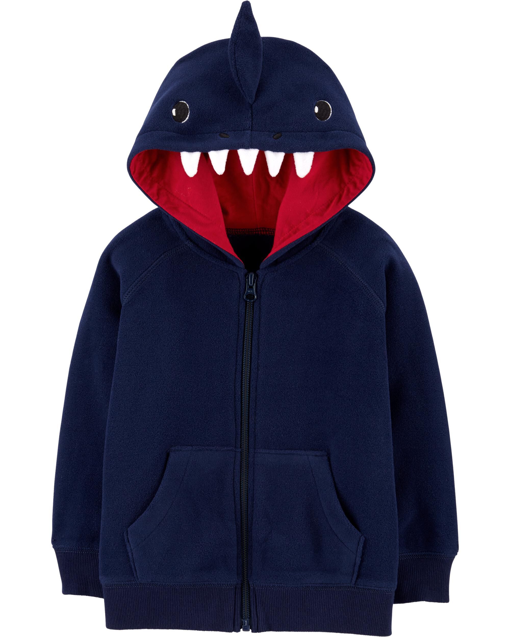 full zip hoodie over face shark