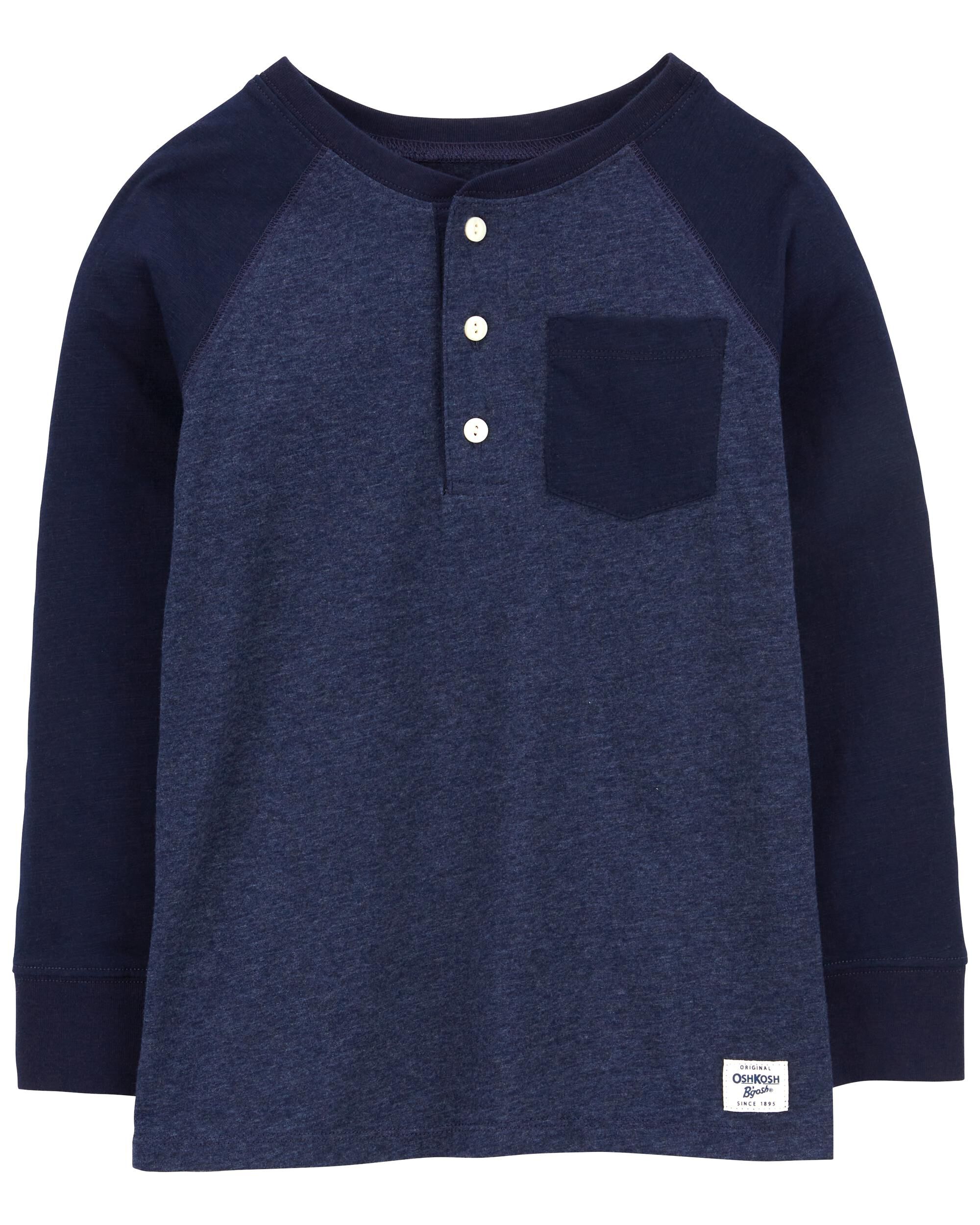 Kid Pocket Henley