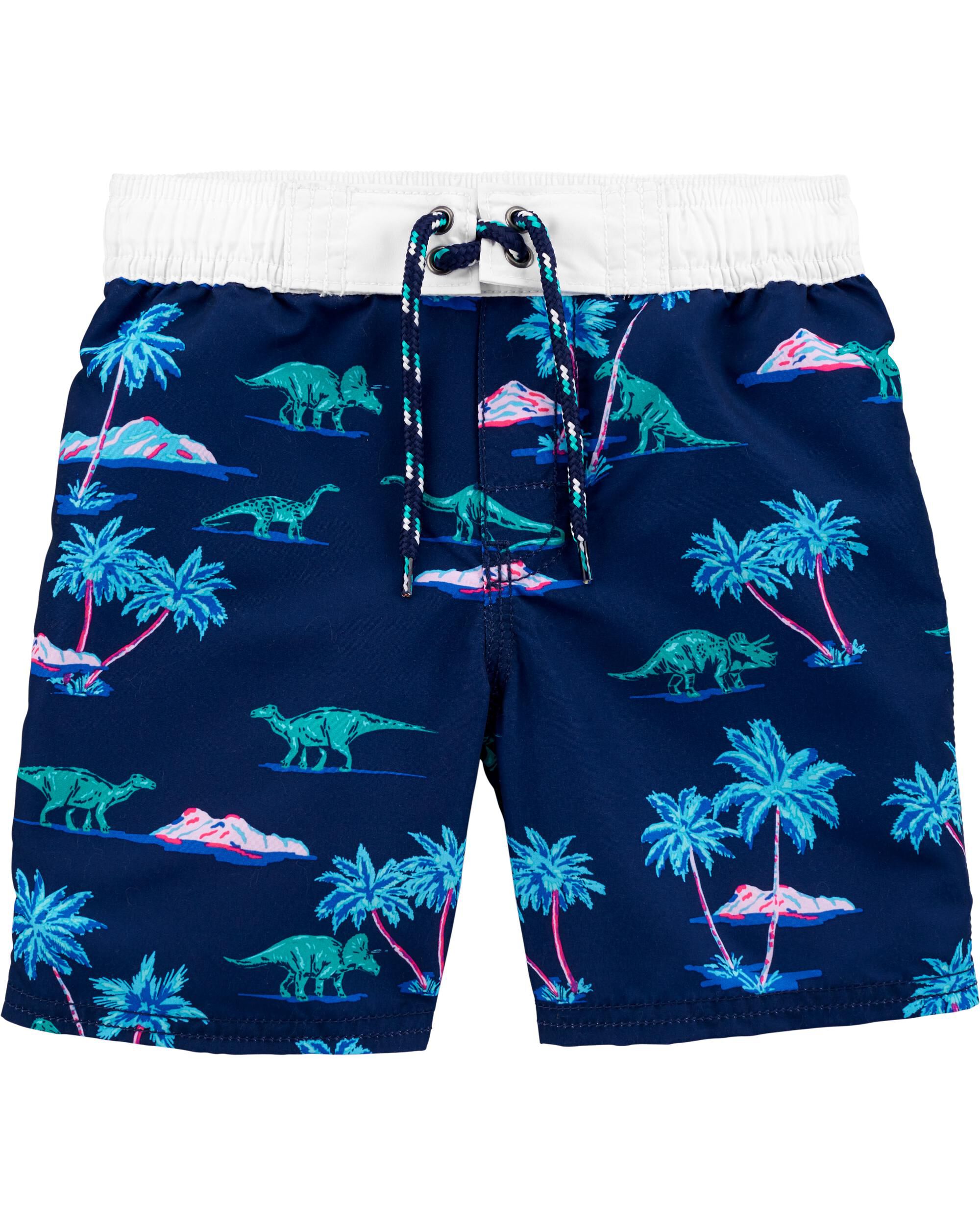 dinosaur swim trunks