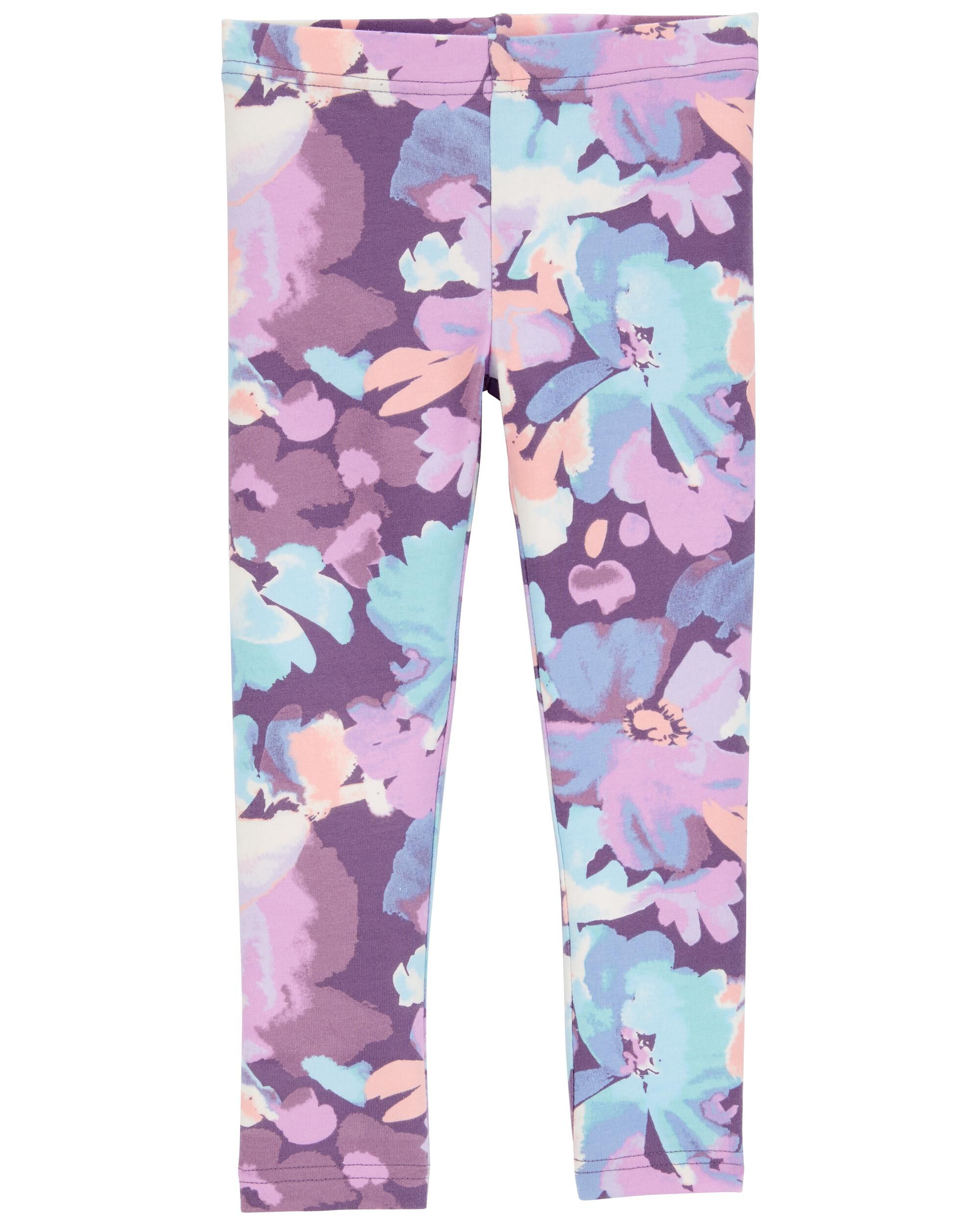 Toddler Floral Knit Leggings