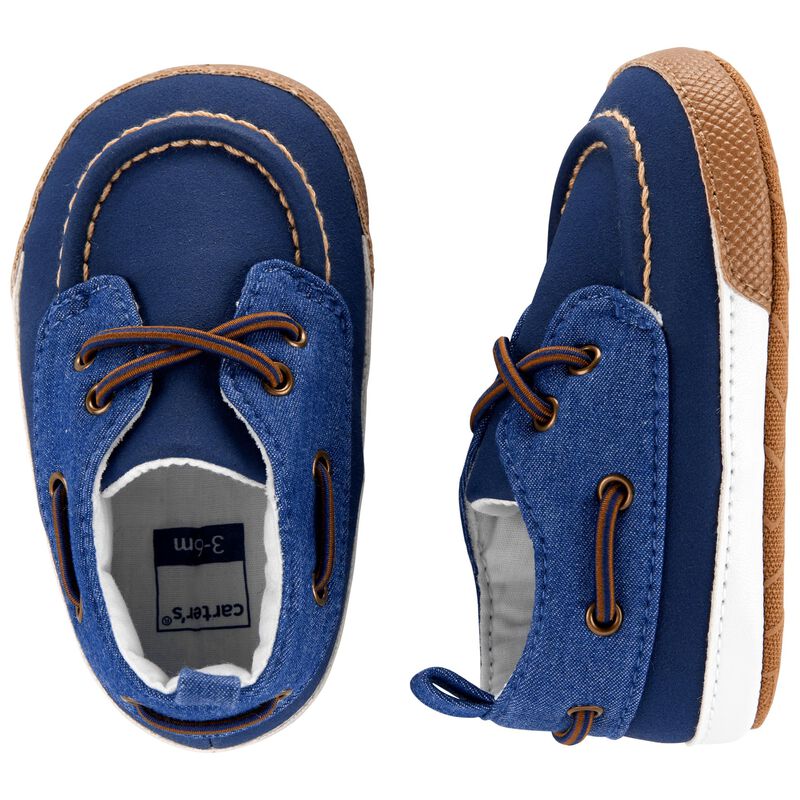 Navy Baby Carter's Boat Baby Shoes | carters.com