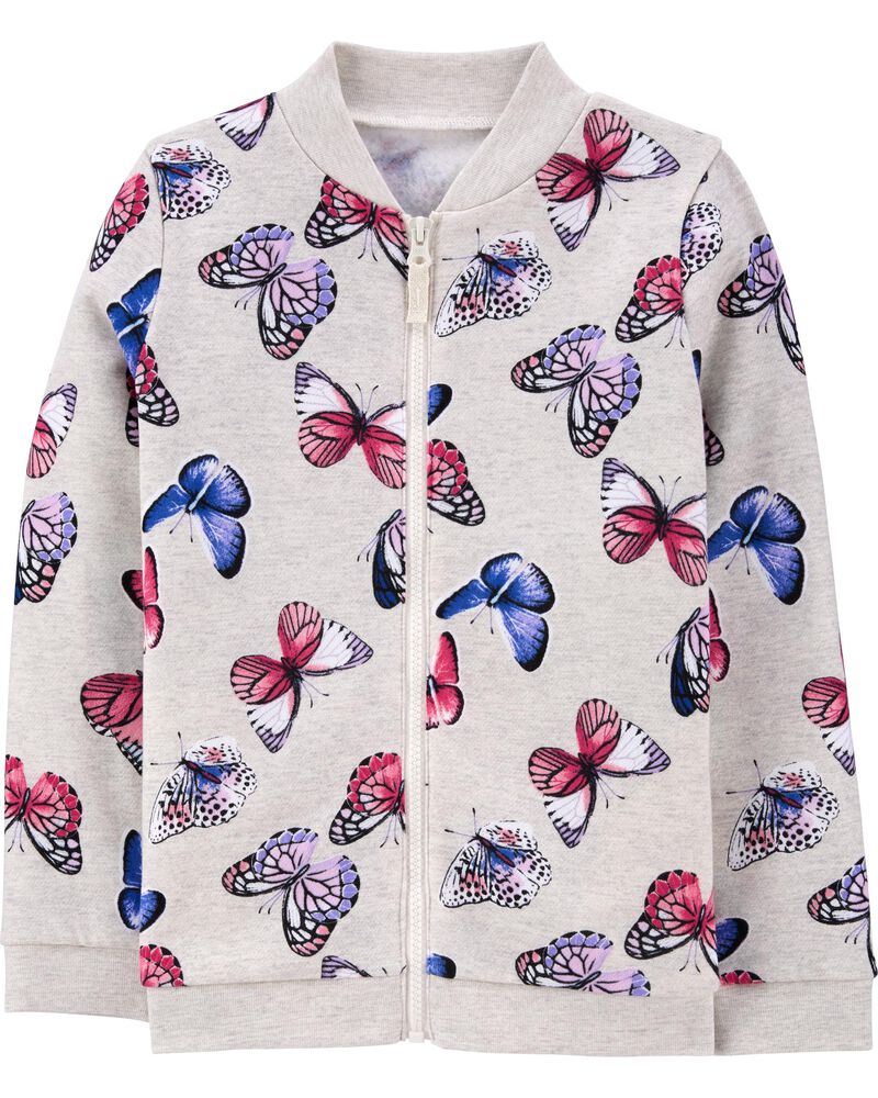 Butterfly Zip-Up Fleece Jacket | carters.com