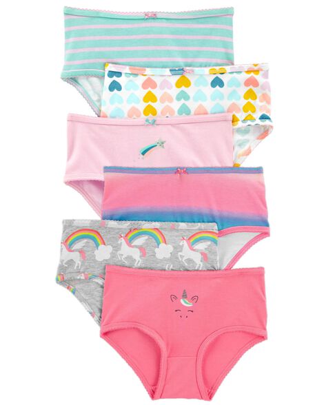 6-Pack Stretch Cotton Underwear - back to school clothing