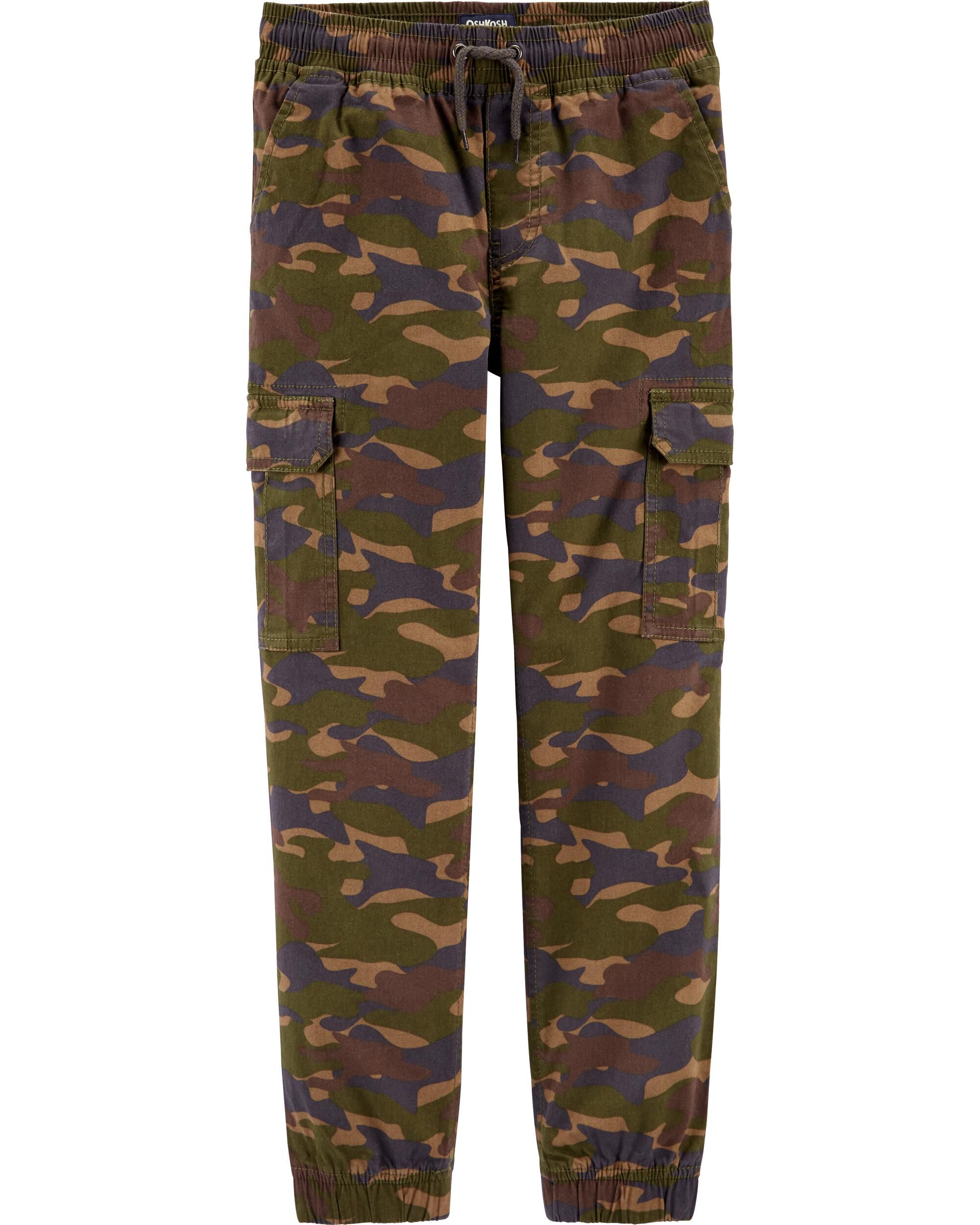 know one cares camo joggers