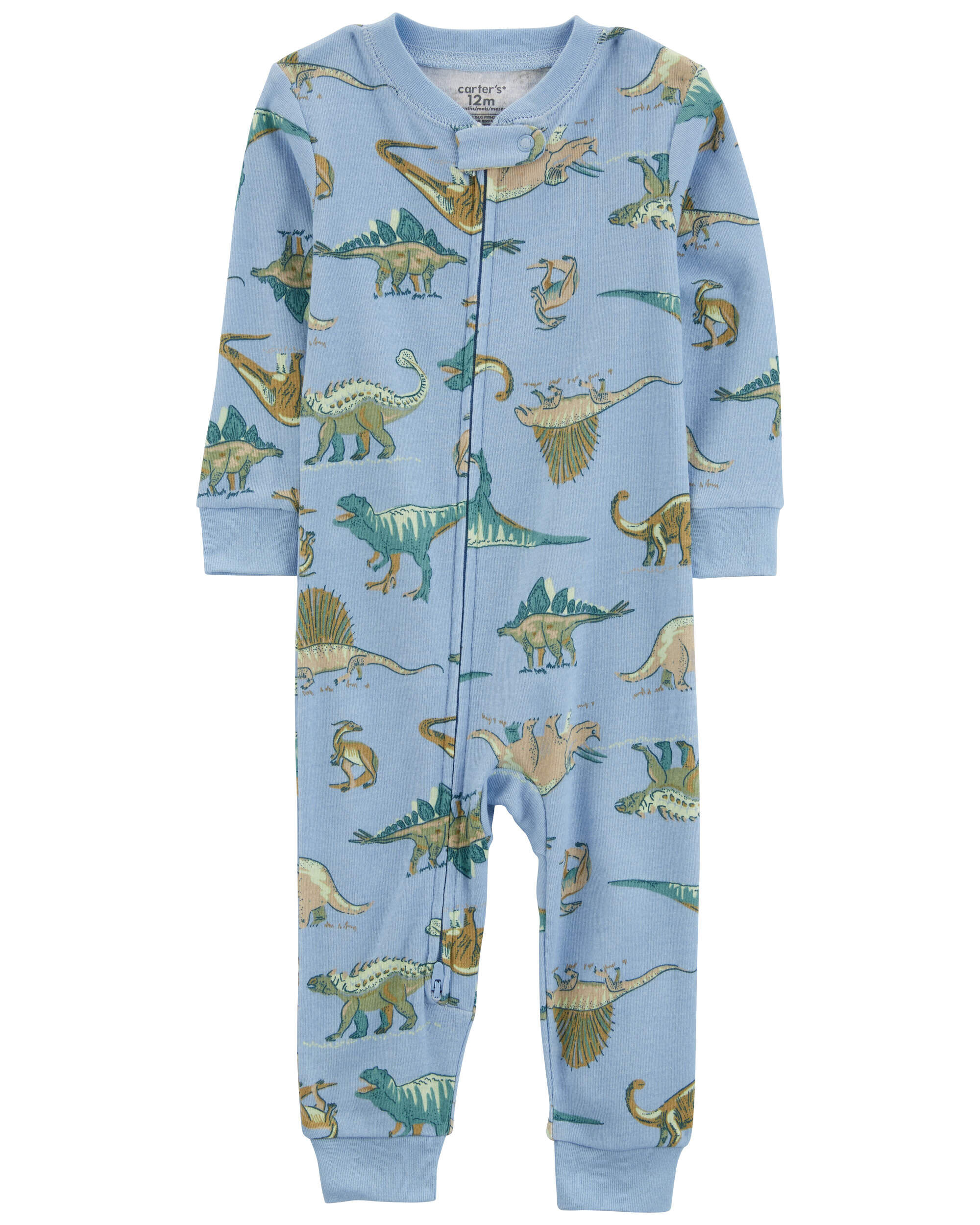 Baby 1-Piece Dinosaur 100% Snug Fit Cotton Footless Pajamas