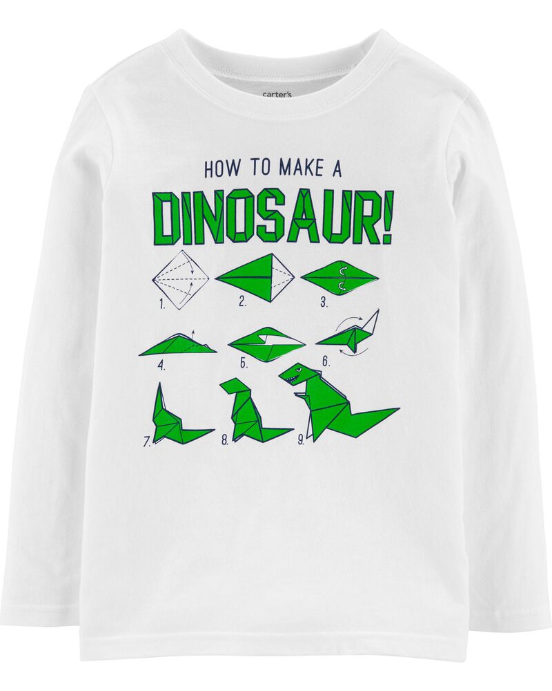 How To Make A Dinosaur Origami Jersey Tee Carterscom