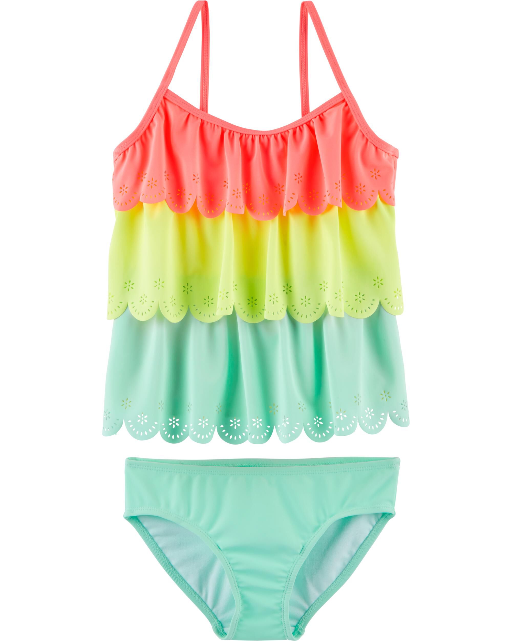 neon colored tankinis