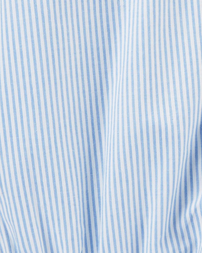 Baby Blue Oxford Button-Front Bodysuit | carters.com