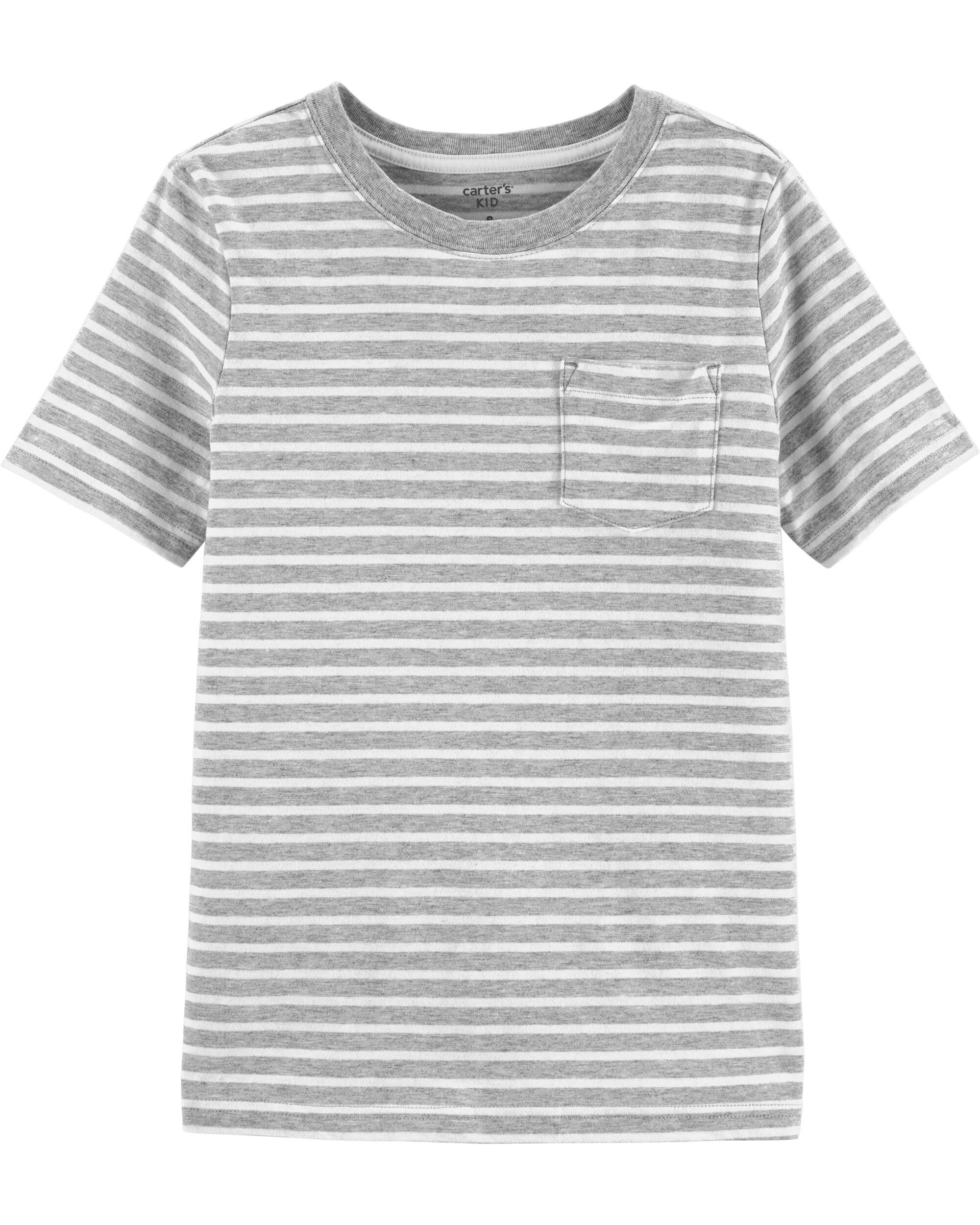 Kid Striped Pocket Jersey Tee