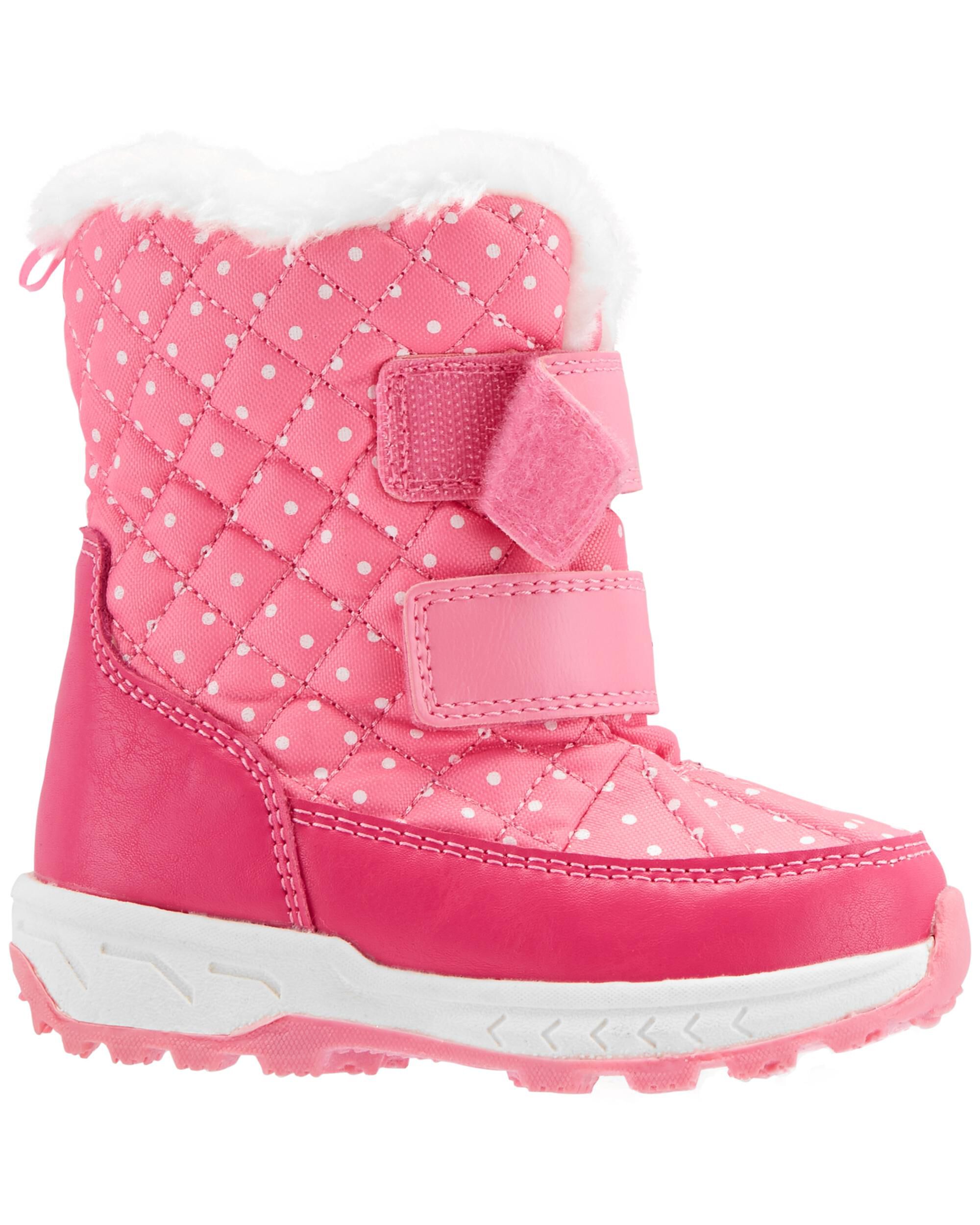 carter's polka dot snow boots