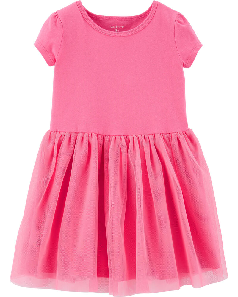 Pink Toddler Tutu Jersey Dress | carters.com