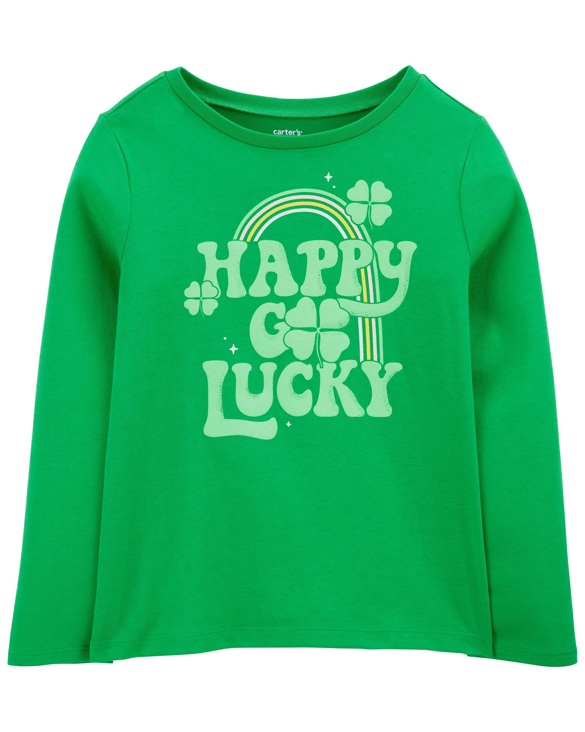 Kid Lucky St. Patrick's Day Cotton Blend Graphic Tee