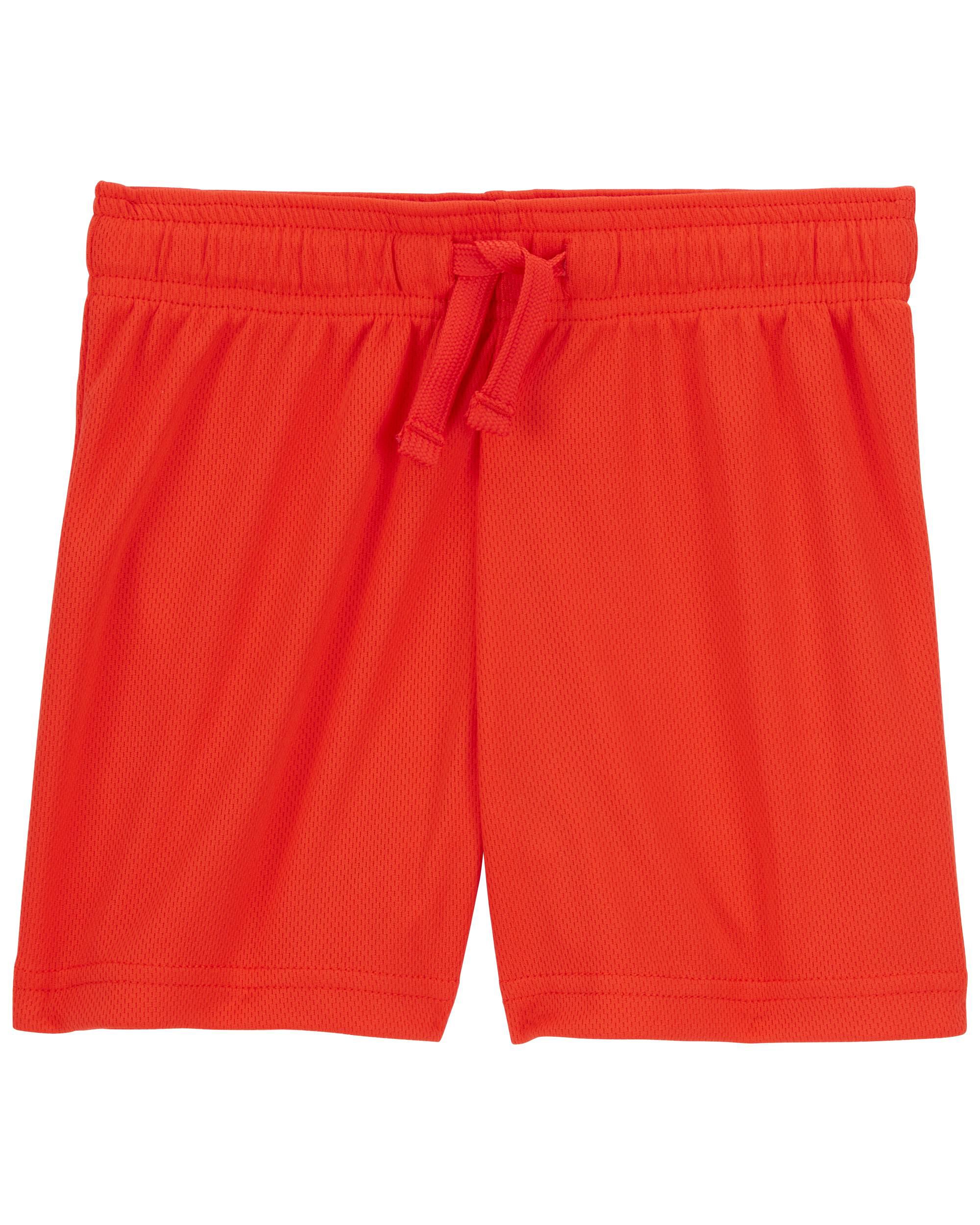 Orange-Red Toddler Athletic Mesh Shorts | carters.com