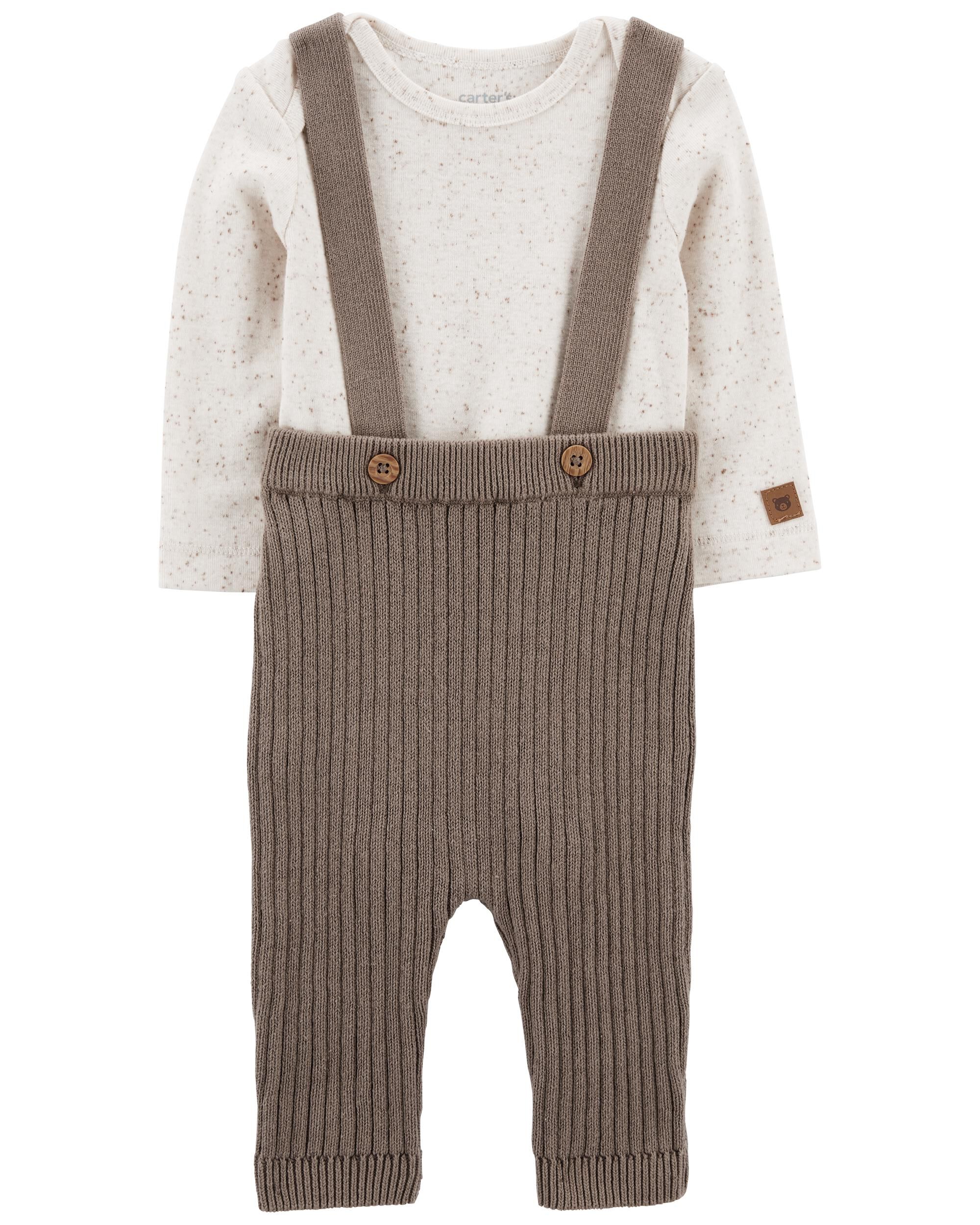 Baby 2-Piece Bodysuit & Sweater Coveralls