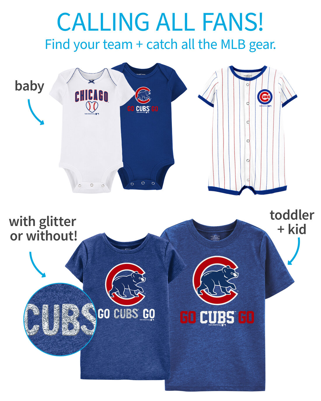 Outerstuff Infant Boys and Girls Royal Chicago Cubs Power Hitter Romper