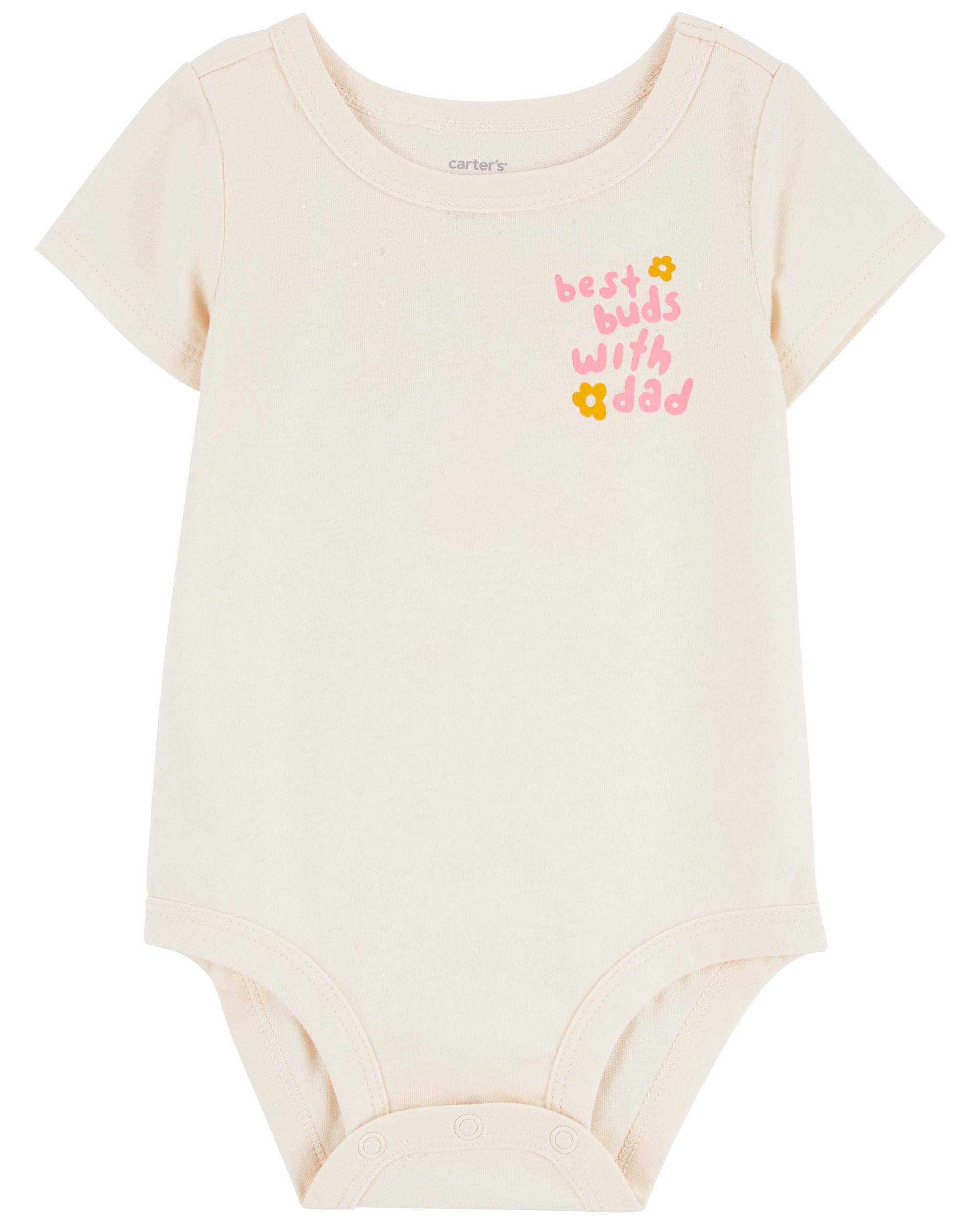 Baby Best Buds With Dad Cotton Bodysuit