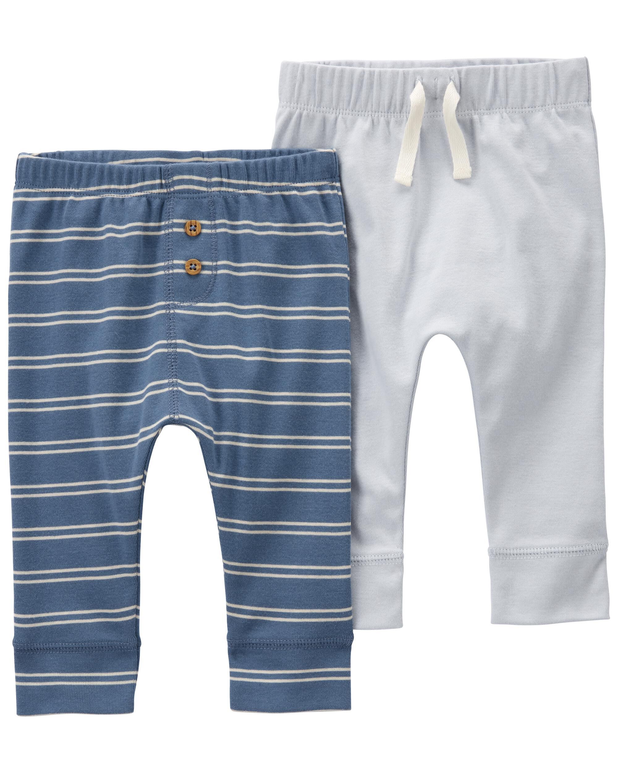 Baby 4-Pack Pull-On Cotton Pants