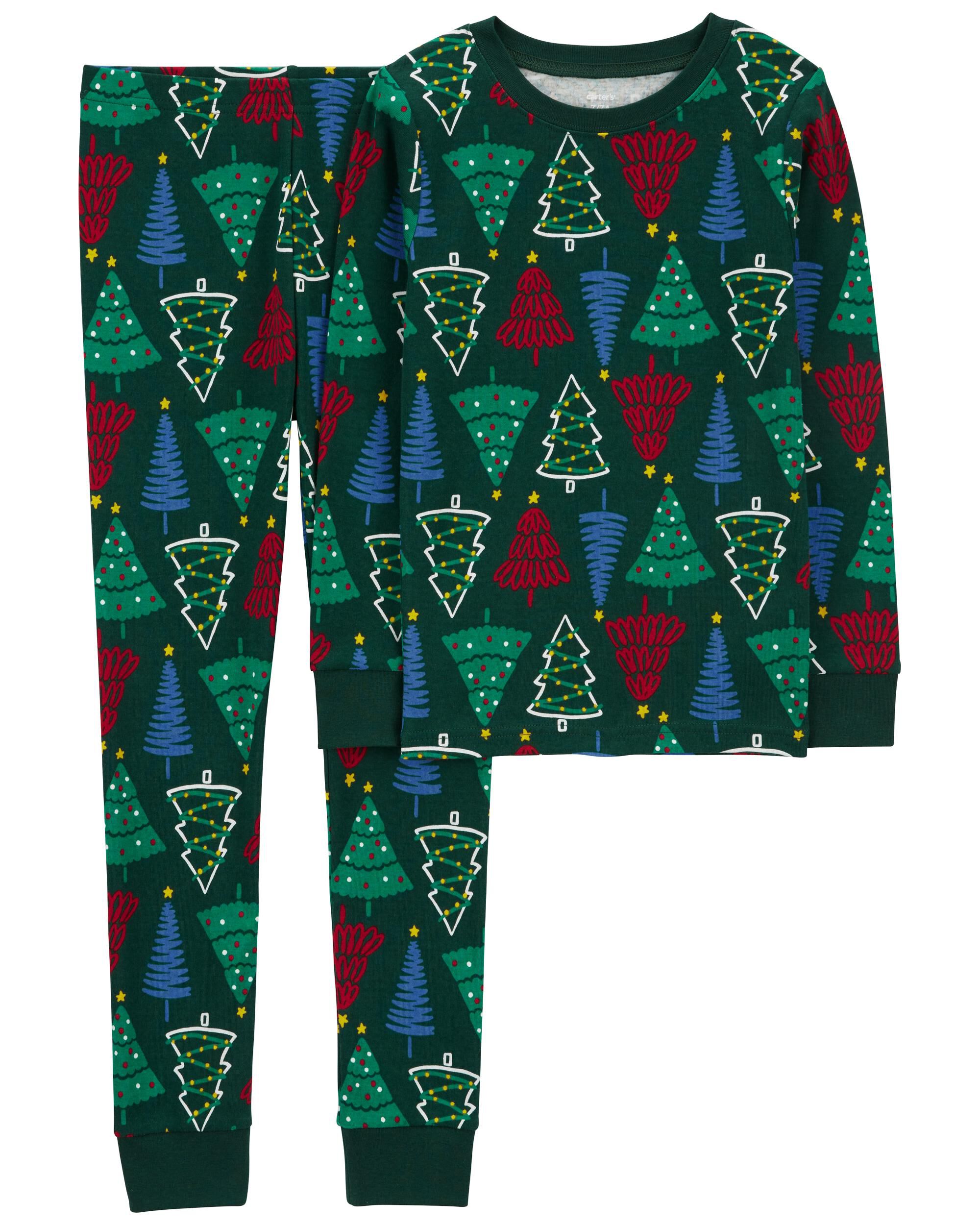 Kid 4-Piece Christmas 100% Snug Fit Cotton Pajamas