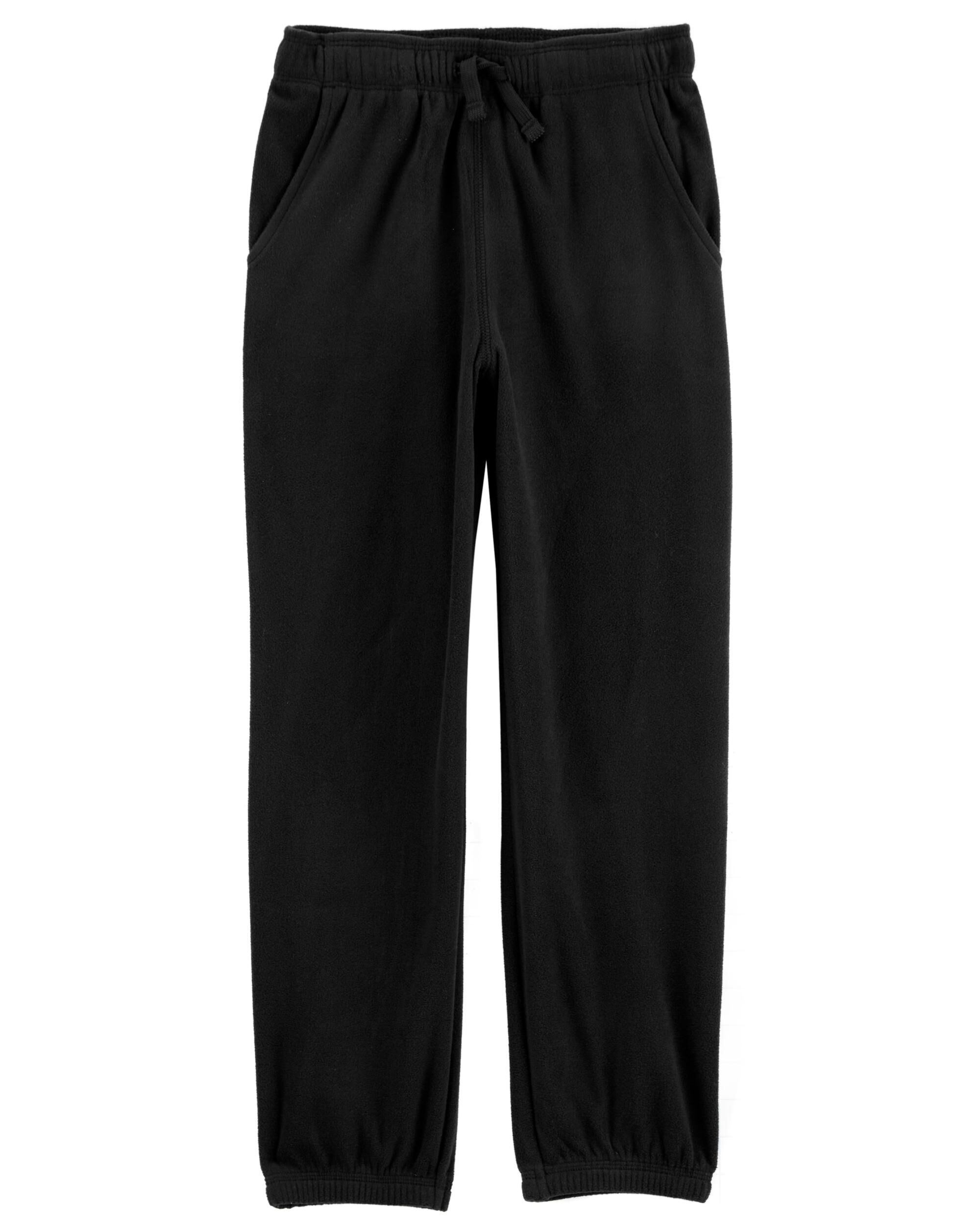 Kid Pull-On Fleece Cinched-Hem Pants