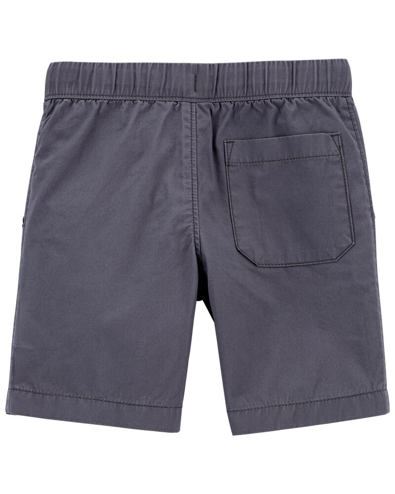 Grey Baby Easy Pull-On Poplin Shorts | carters.com