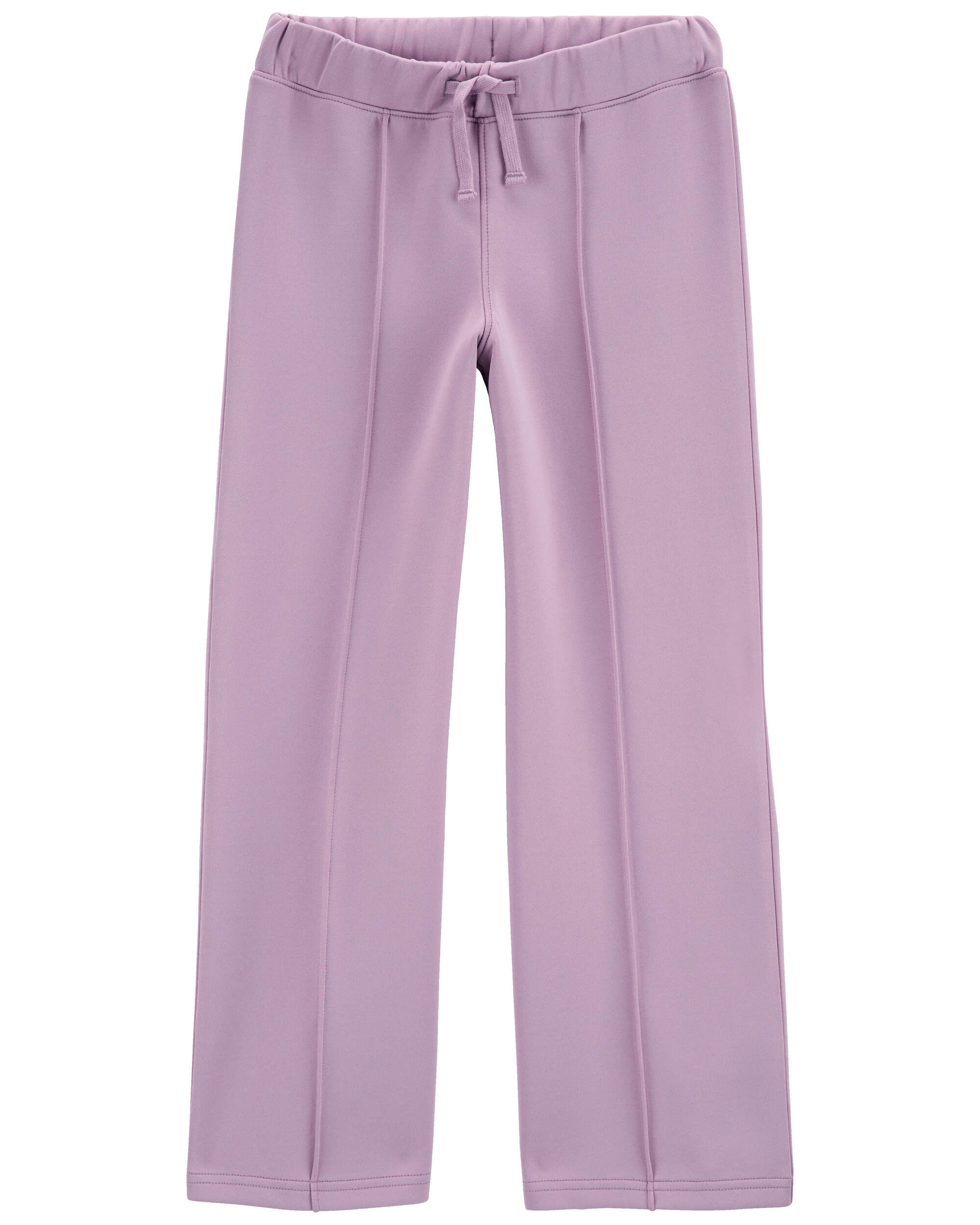 Kid High-Rise Drawstring Pants - Purple