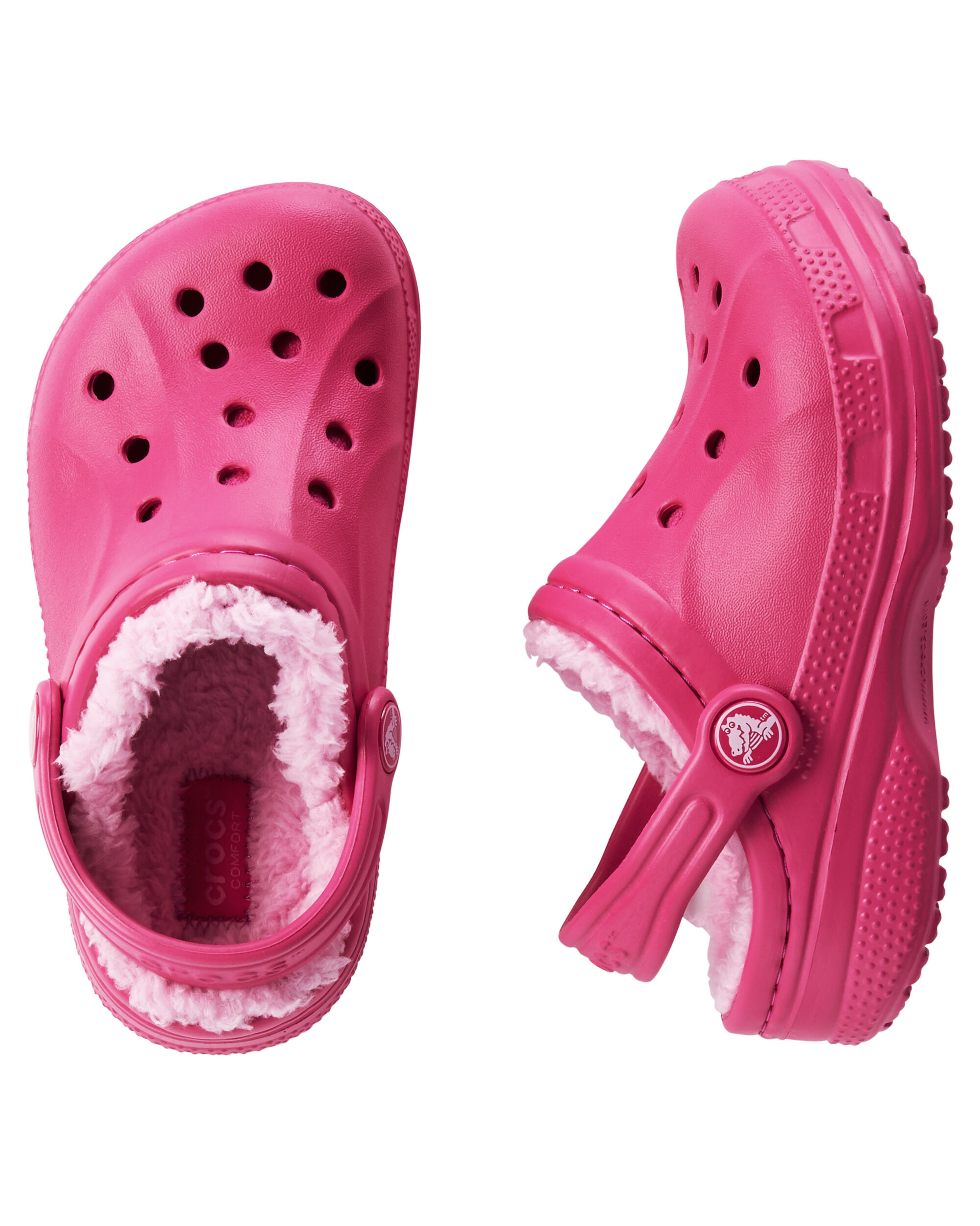 pink winter crocs