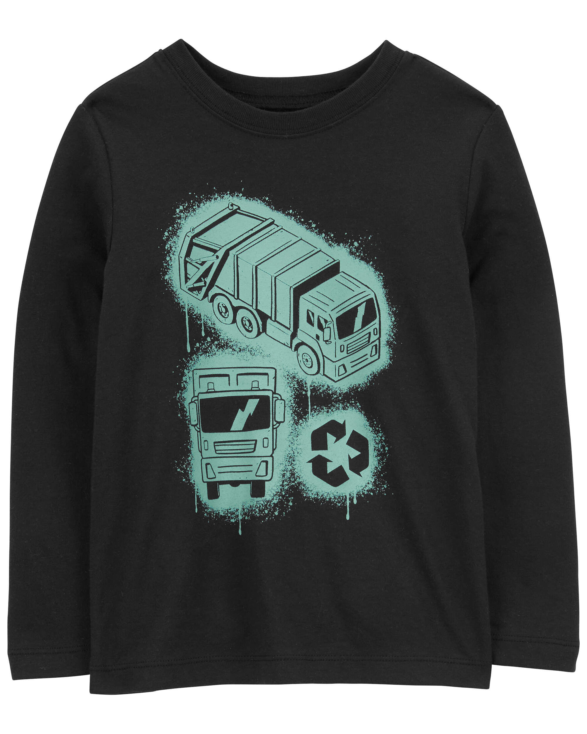 Toddler Recycle Truck Long-Sleeve Graphic Tee