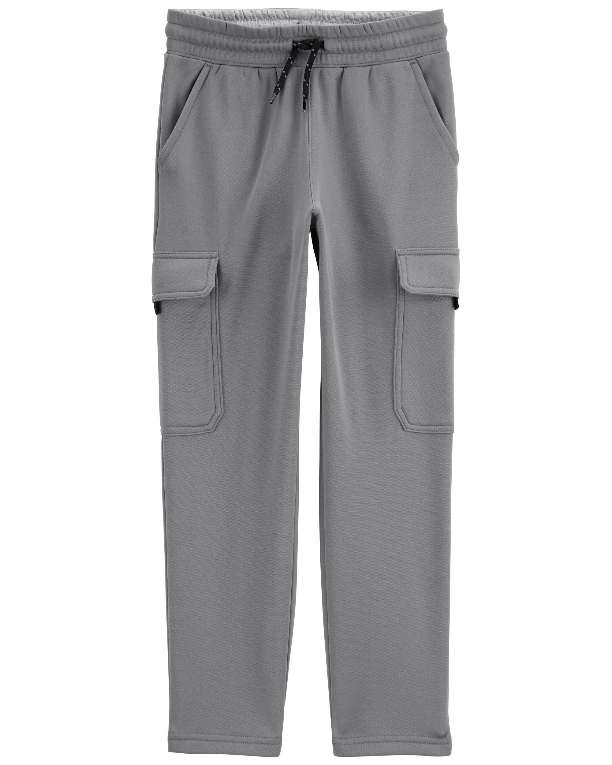 Kid Solid Fleece Pants - Gray