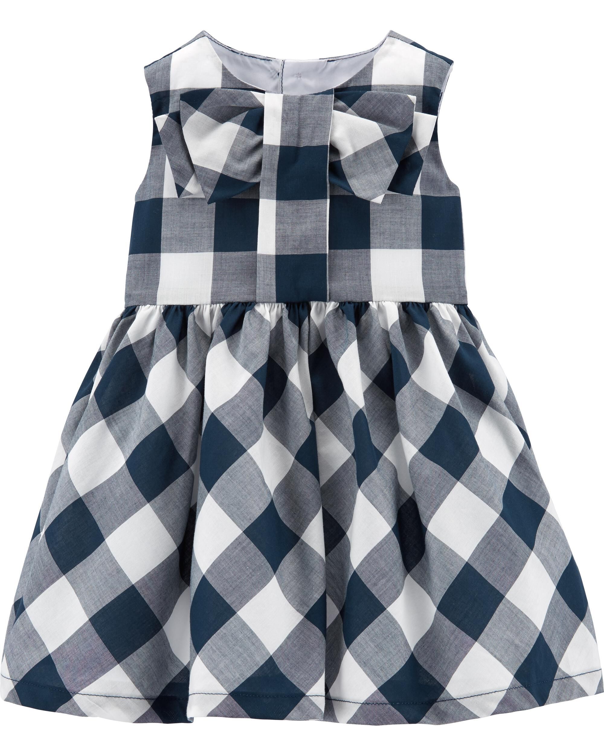 gingham baby clothes