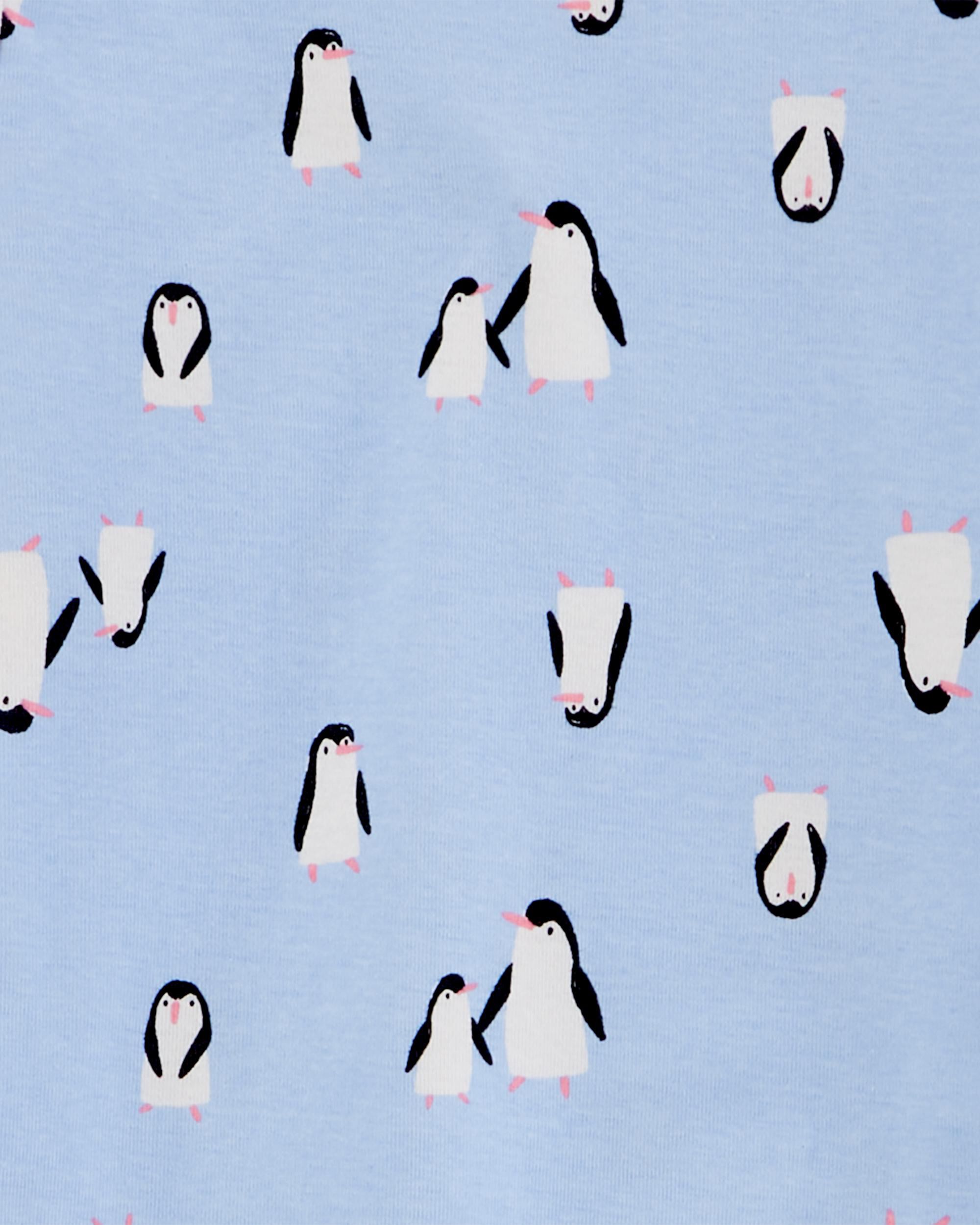 Kid 4-Piece Penguin 100% Snug Fit Cotton Pajamas