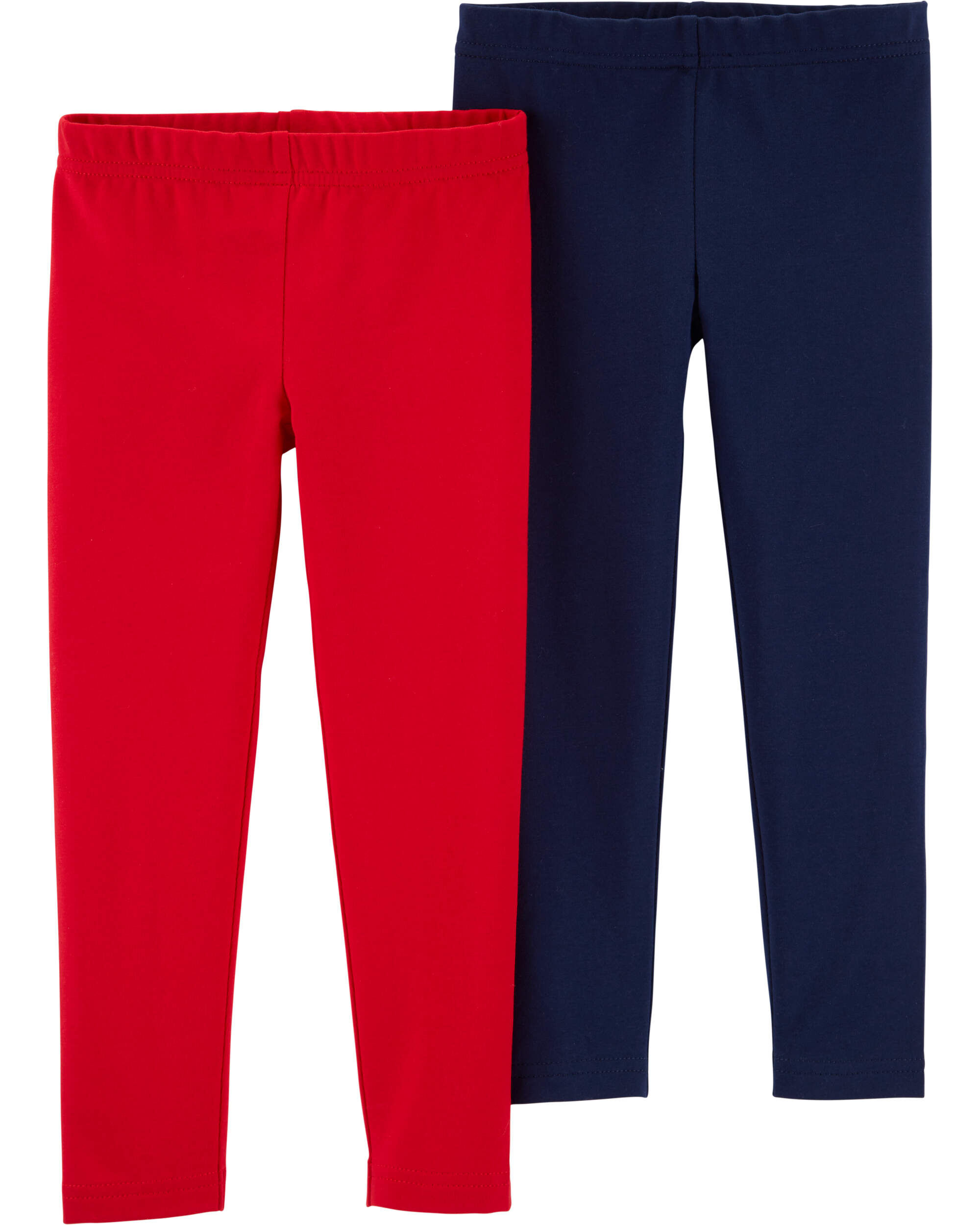 Baby 2-Pack Red & Navy Leggings