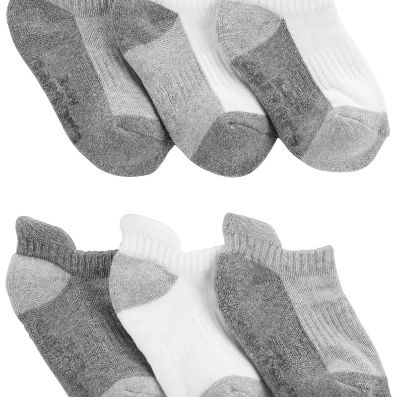 Baby Grey 6-Pack Ankle Socks | carters.com