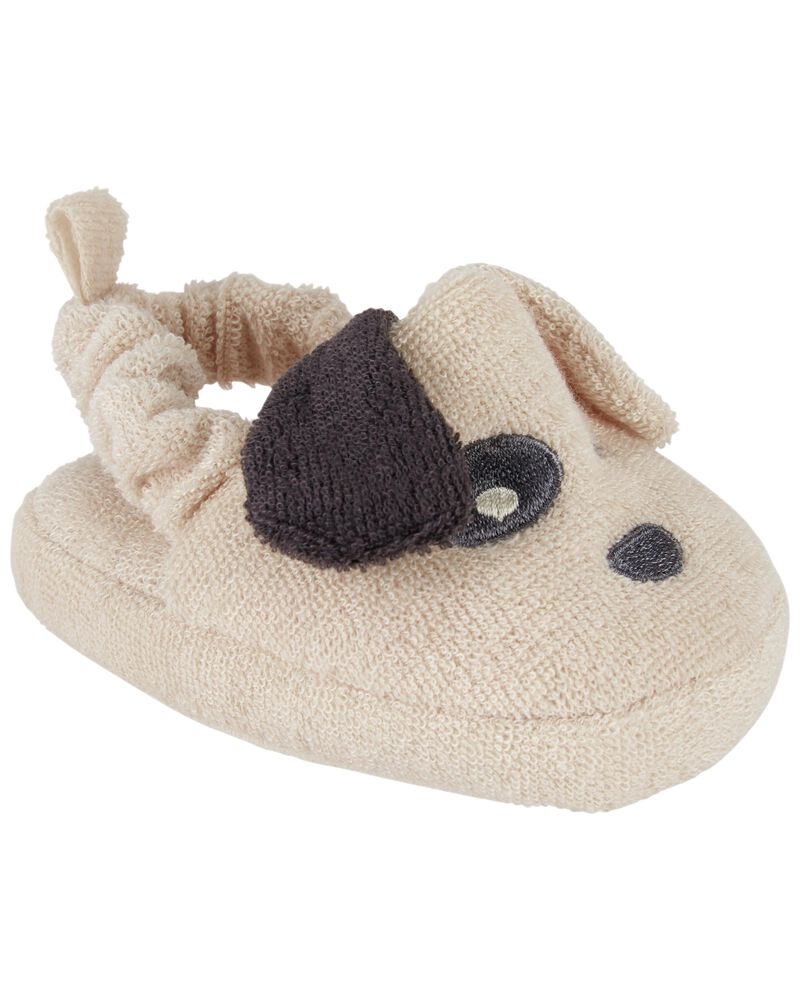 Tan Baby Carter's Dog Slipper Baby Shoes | carters.com