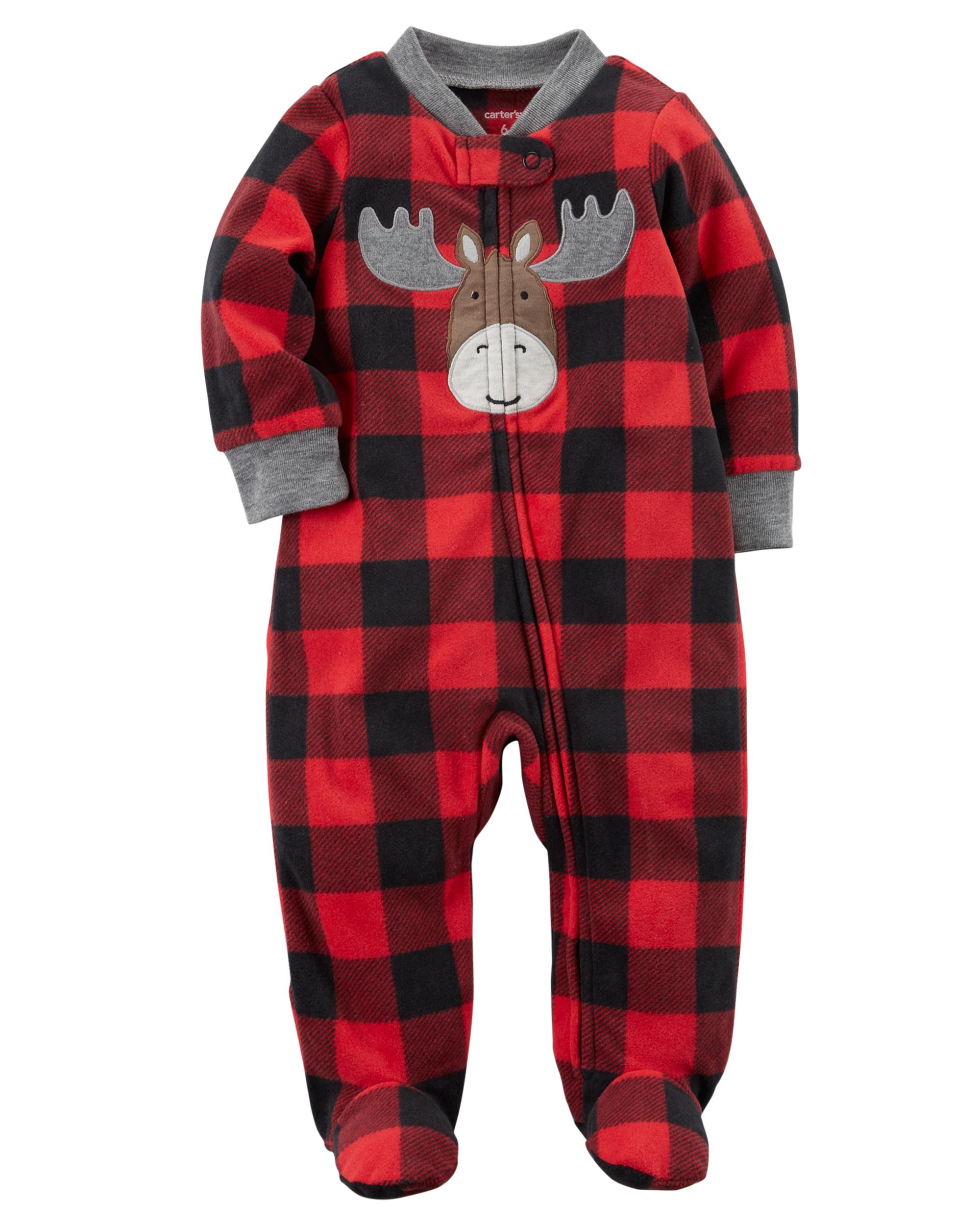 carters moose pajamas