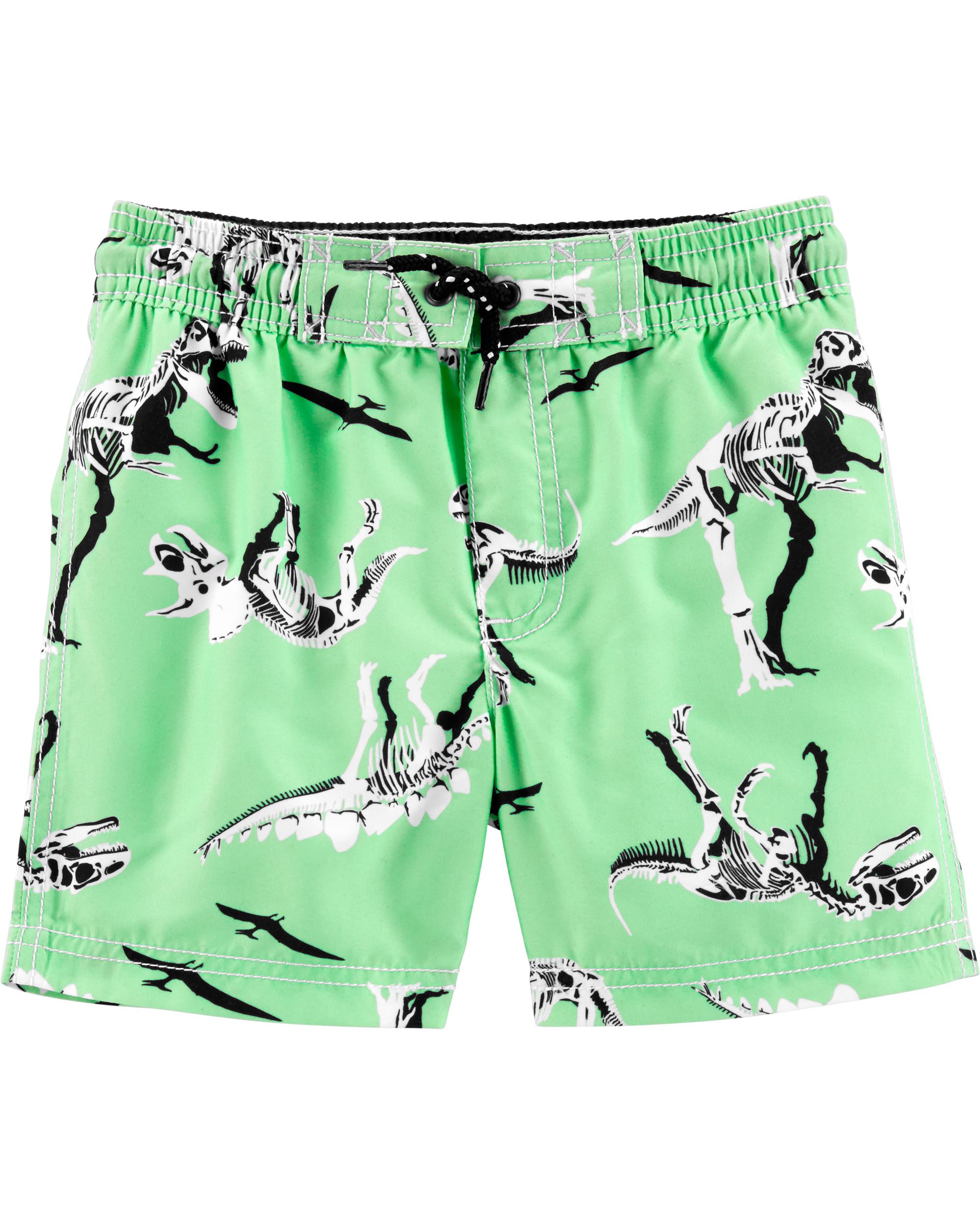 dino swim trunks