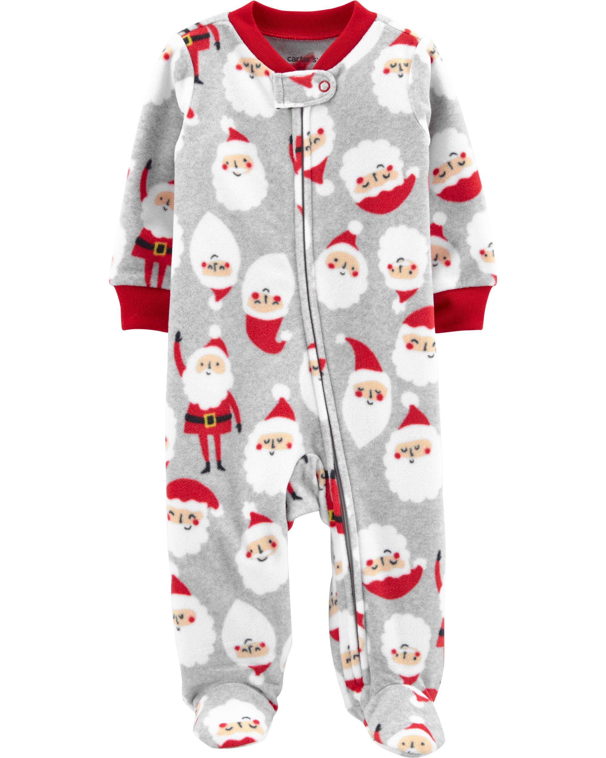 Santa Zip-Up Fleece Sleep & Play | carters.com