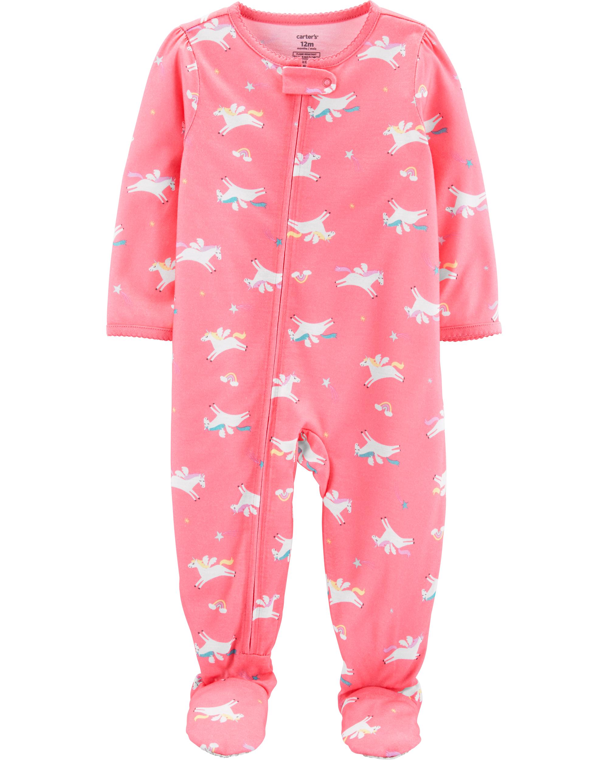 1-Piece Unicorn Poly Footie PJs | carters.com