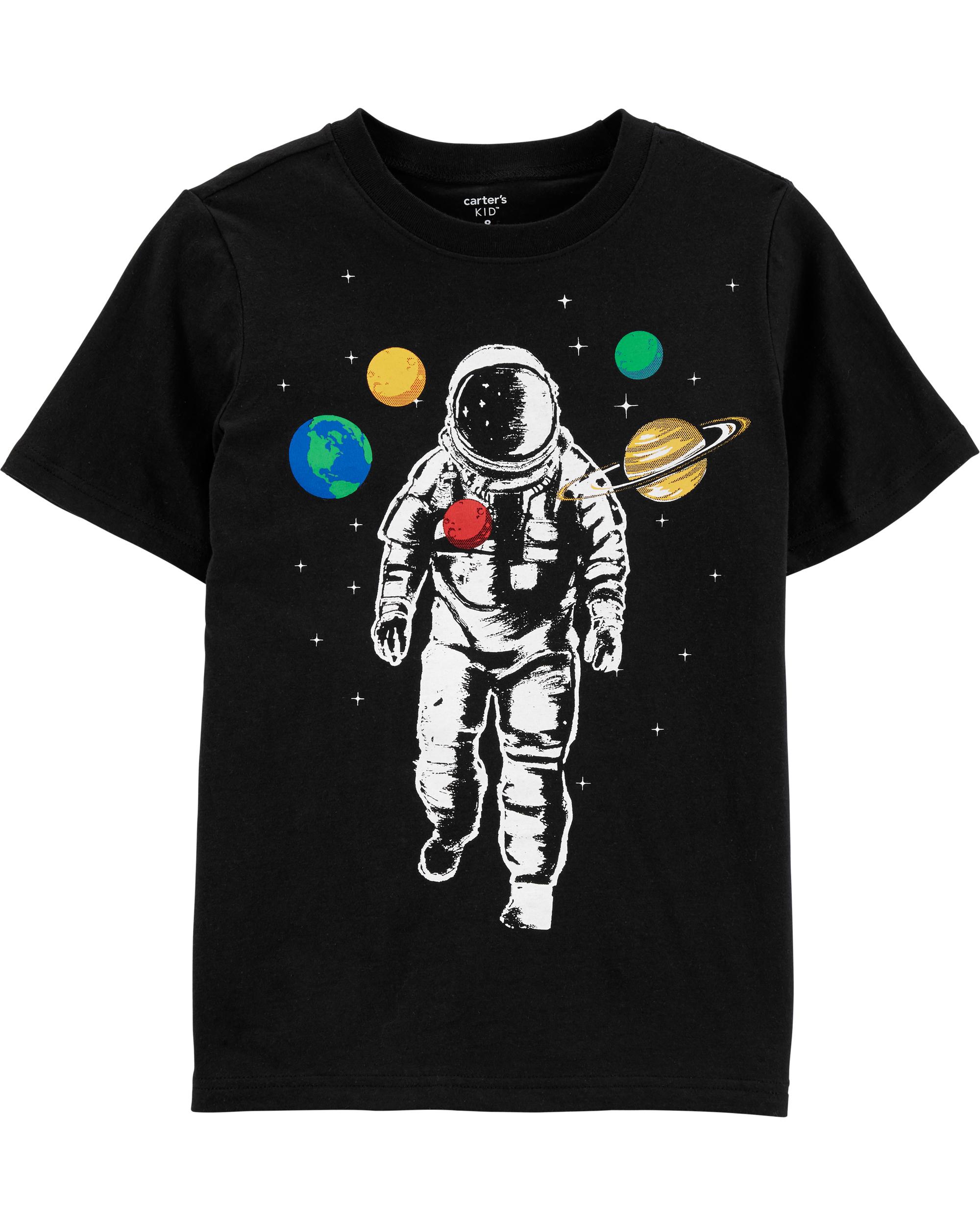 astronaut blue shirt