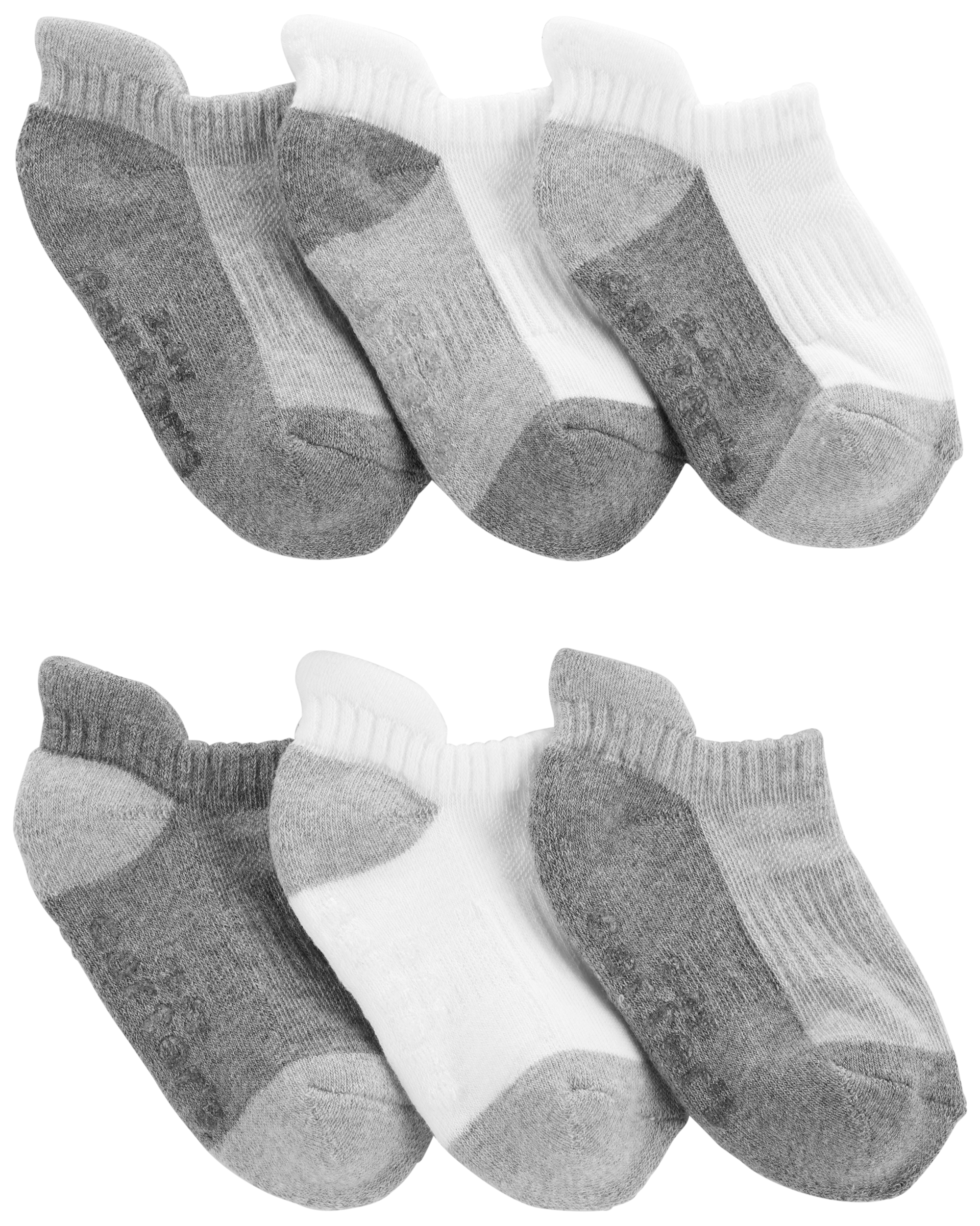 Baby Grey 6-Pack Ankle Socks | carters.com