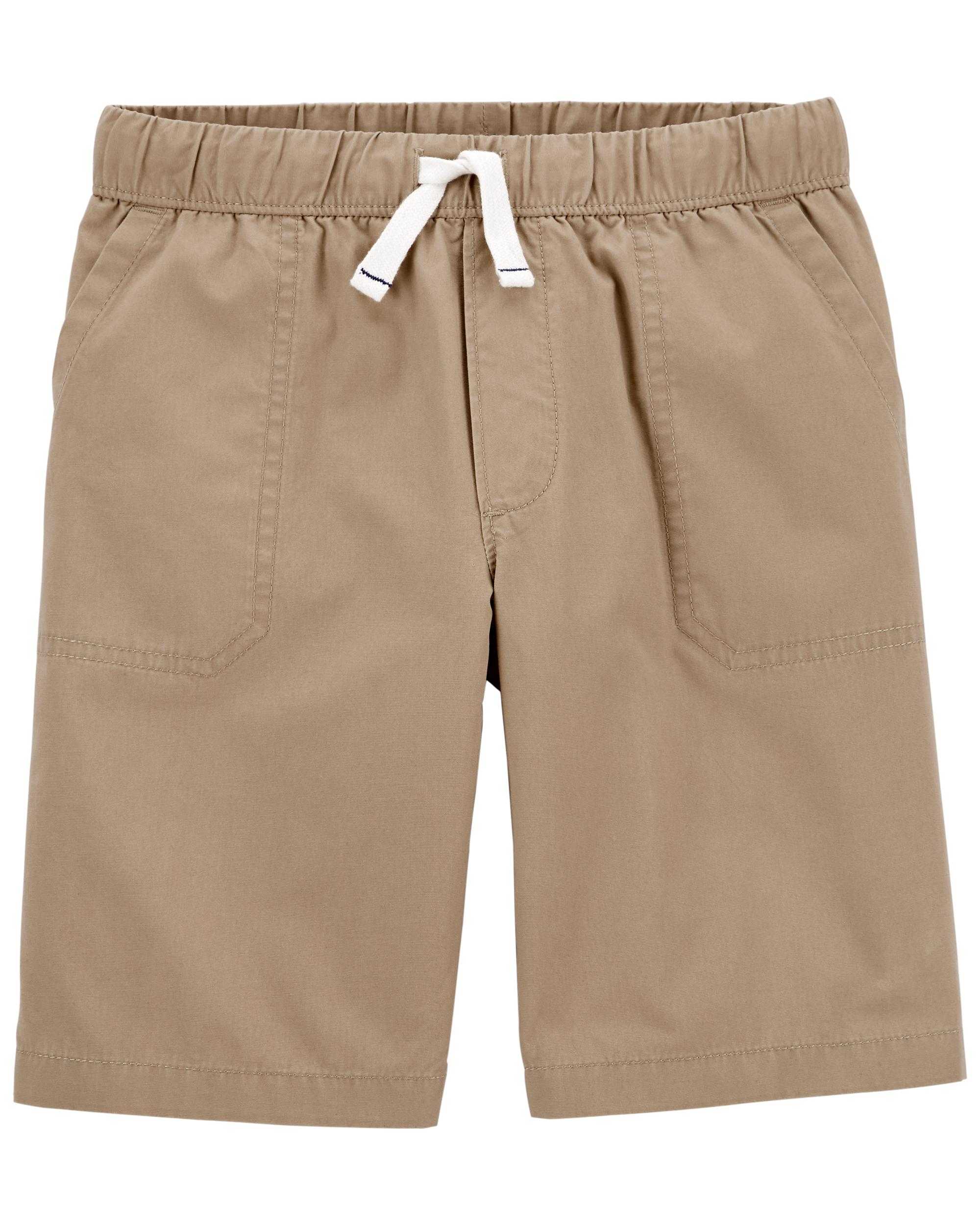 poplin jogger shorts